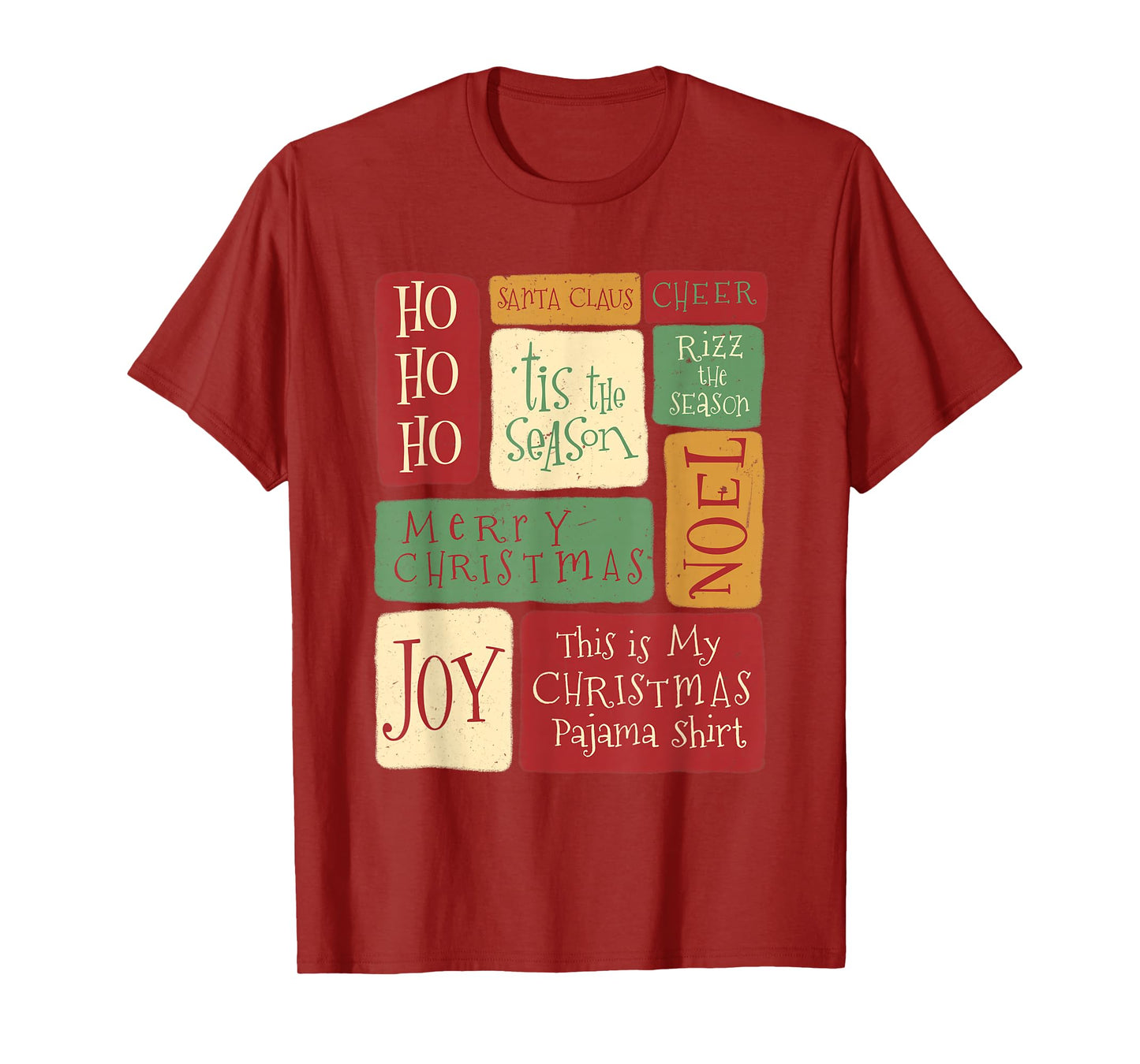 Vintage Xmas Stamps Retro Santa Christmas Holiday T-Shirt