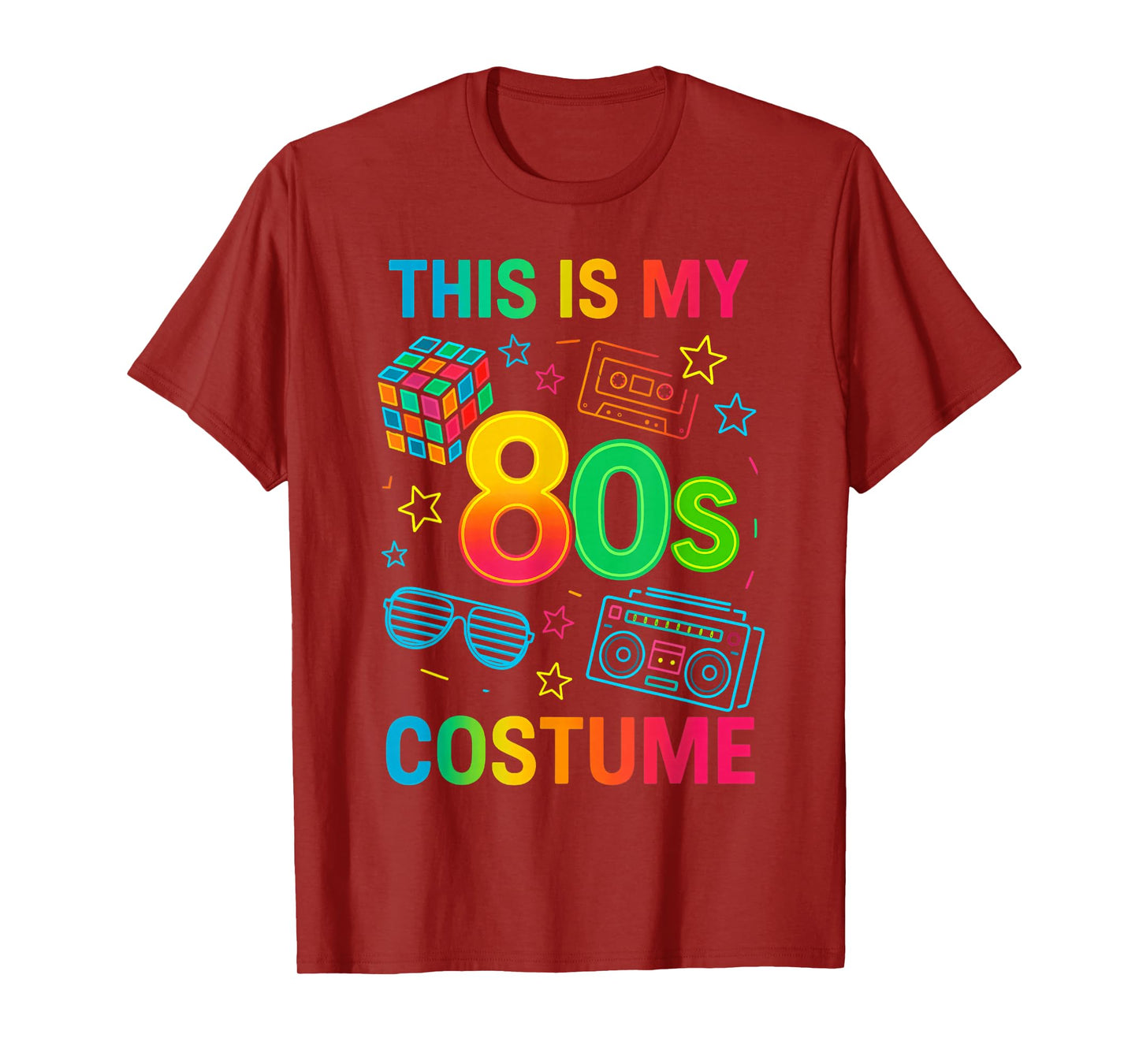 This is My 80s Costume Funny for 90s 70s Party T-Shirt