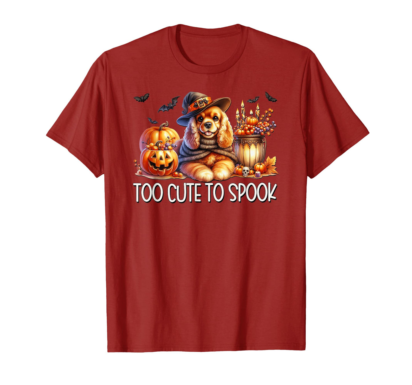 Halloween Cavalier King Charles Spaniel is Too Cute to Spook T-Shirt