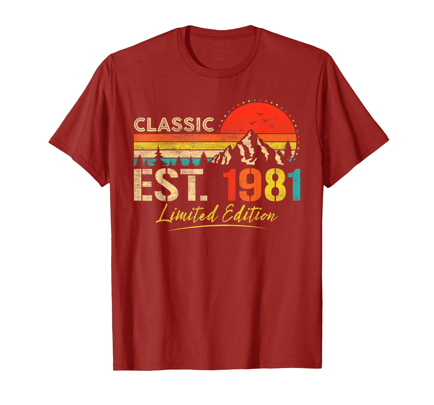 Classic Est. 1981 Limited Edition Vintage Year 1981 Birthday T-Shirt