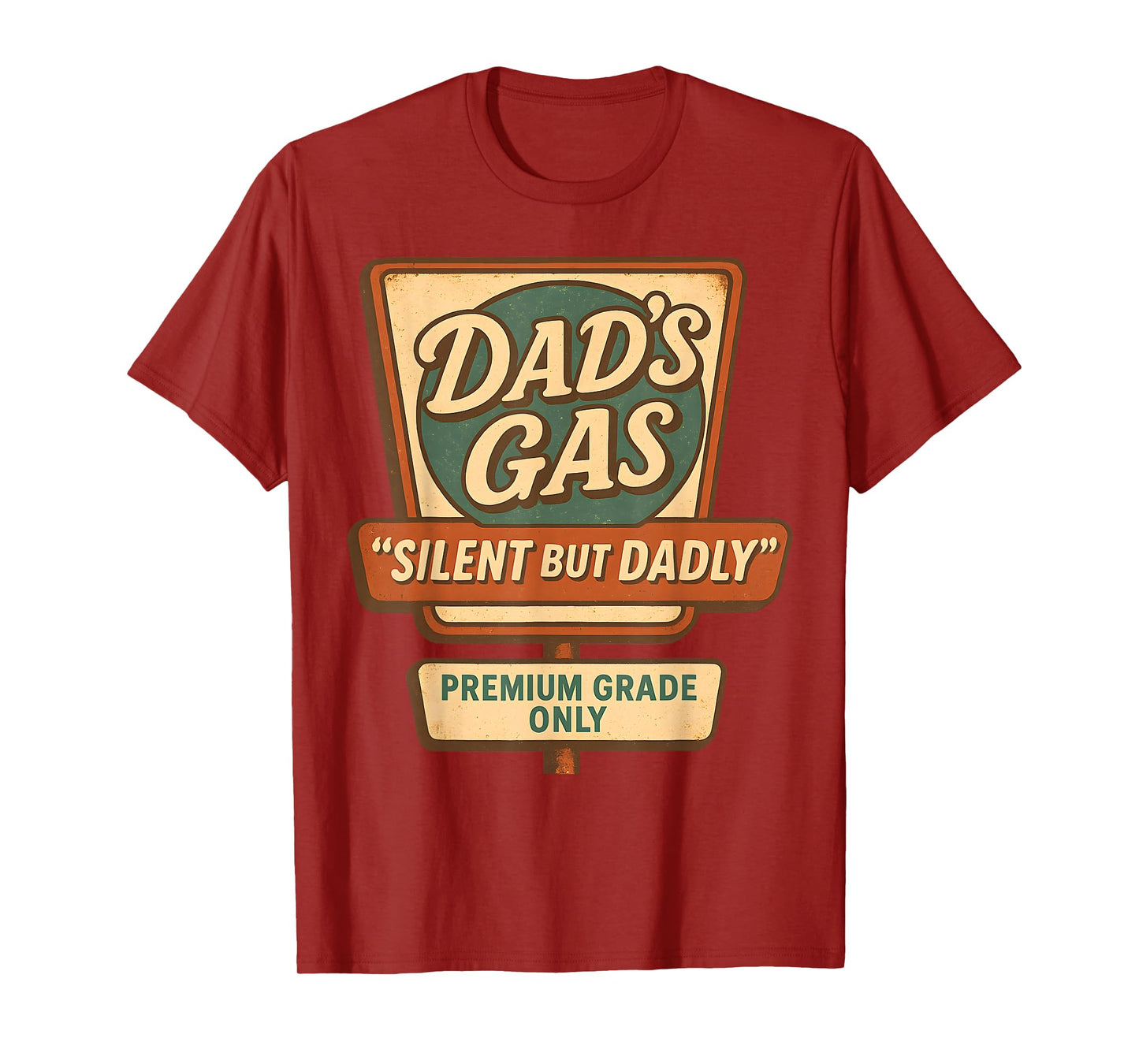Silent But Dadly Funny Father's Day Fart Dad Farting Vintage T-Shirt