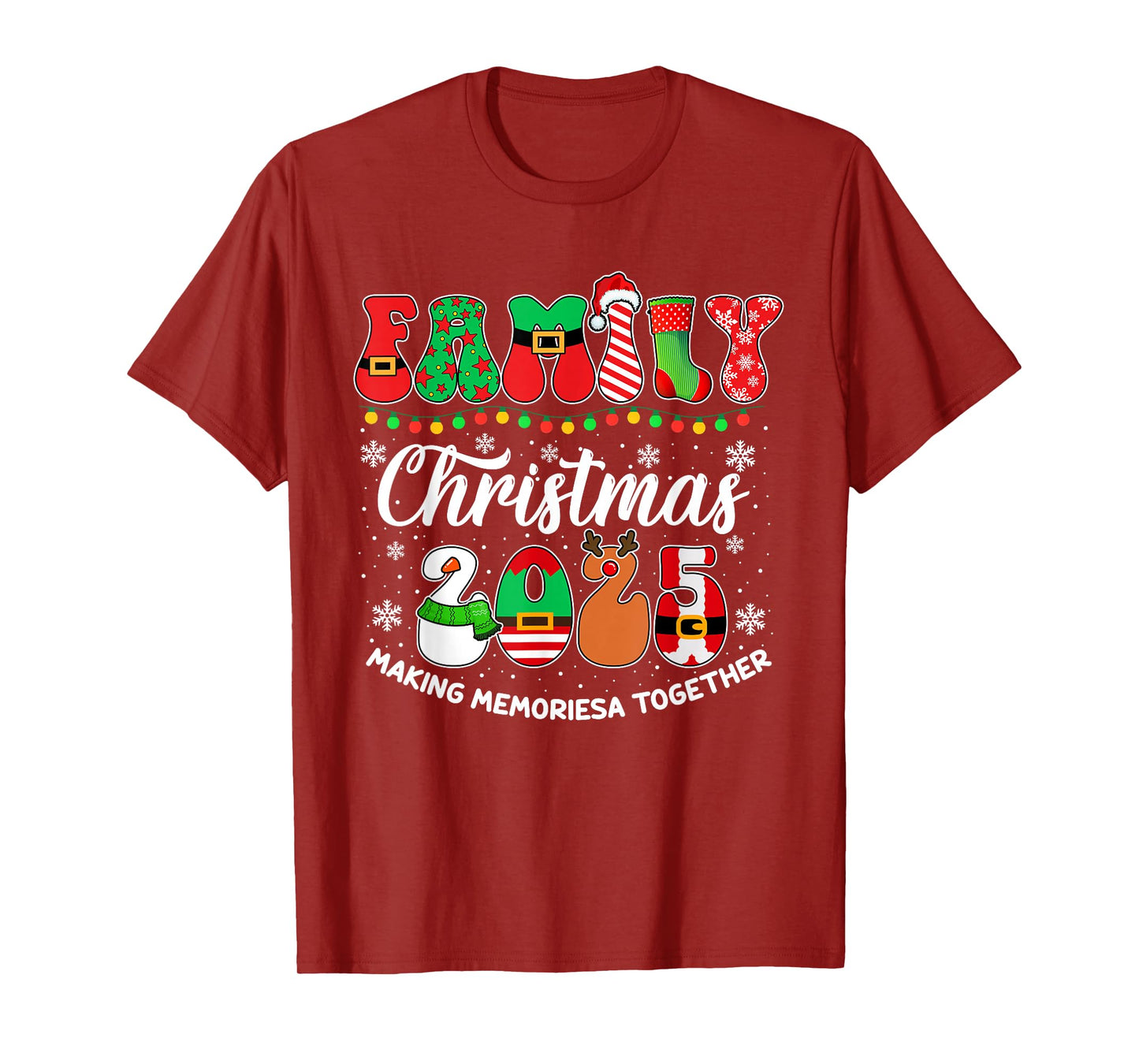Family Christmas 2025 Matching Outfit Xmas Men Women Kids T-Shirt