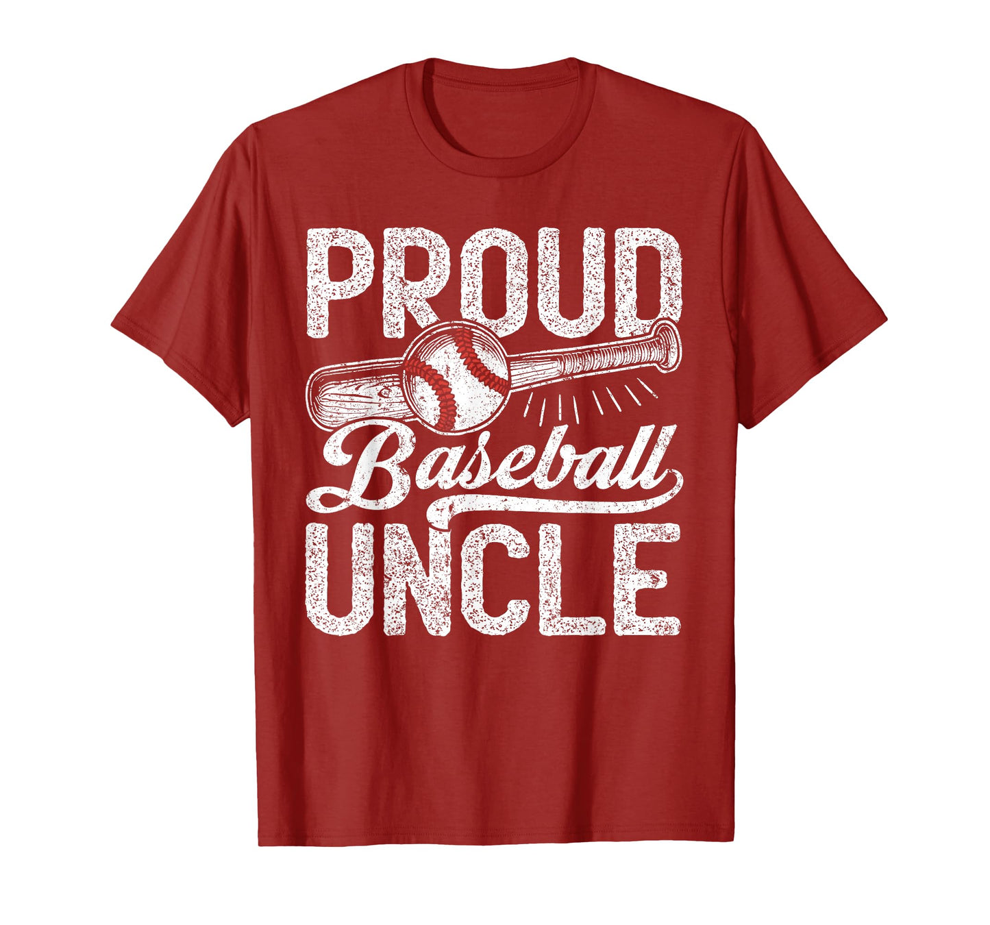 Uncle Baseball Men, Vintage Proud Baseball Uncle T-Shirt