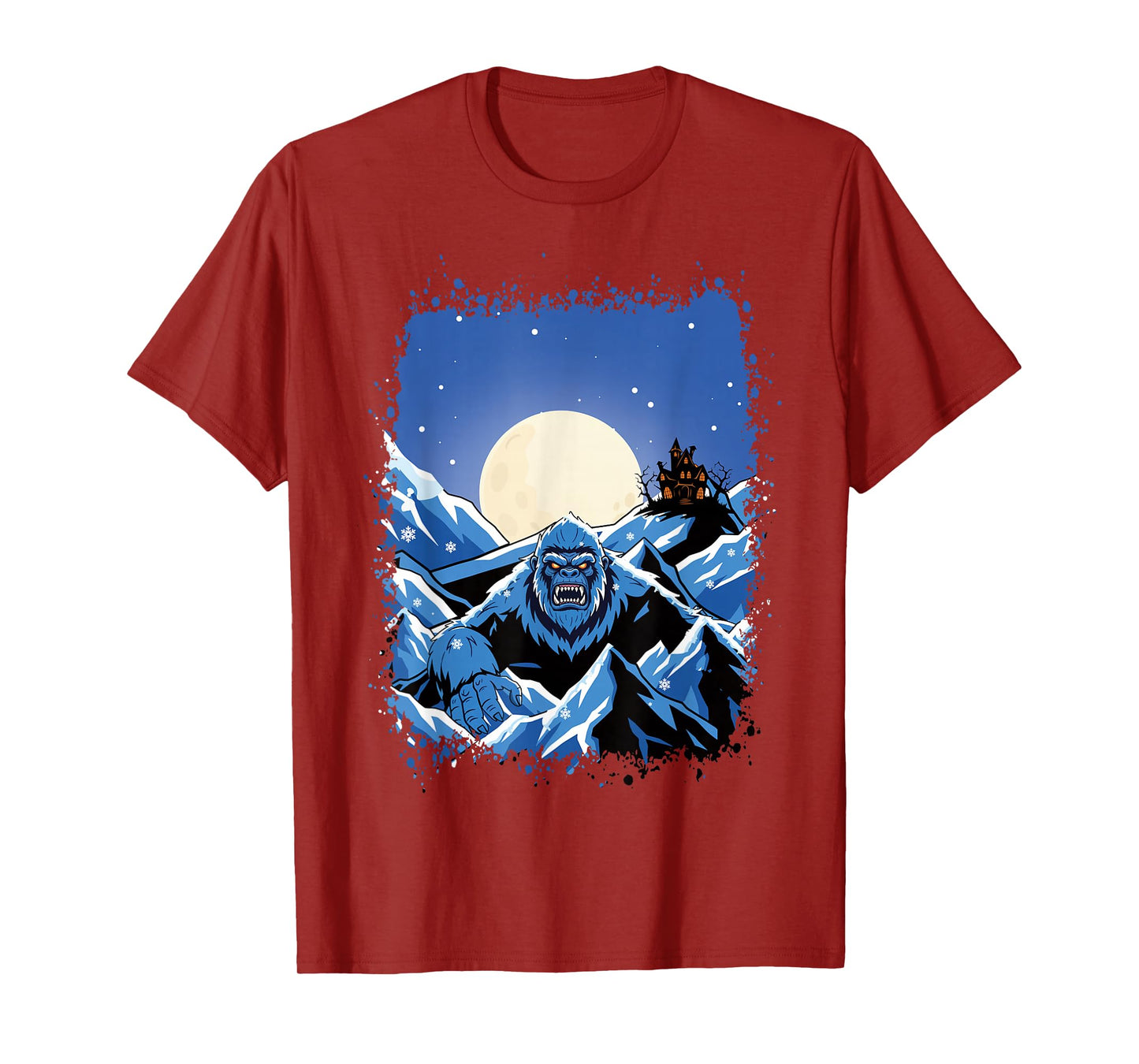 Bigfoot Sasquatch Winter Halloween Christmas Winterween T-Shirt