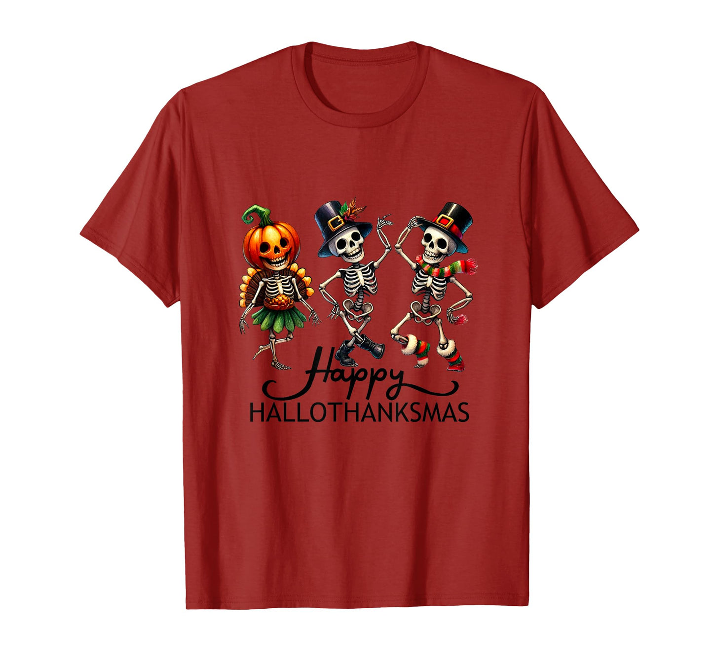 Amazing Spooky Creepy Halloween Christmas Design T-Shirt
