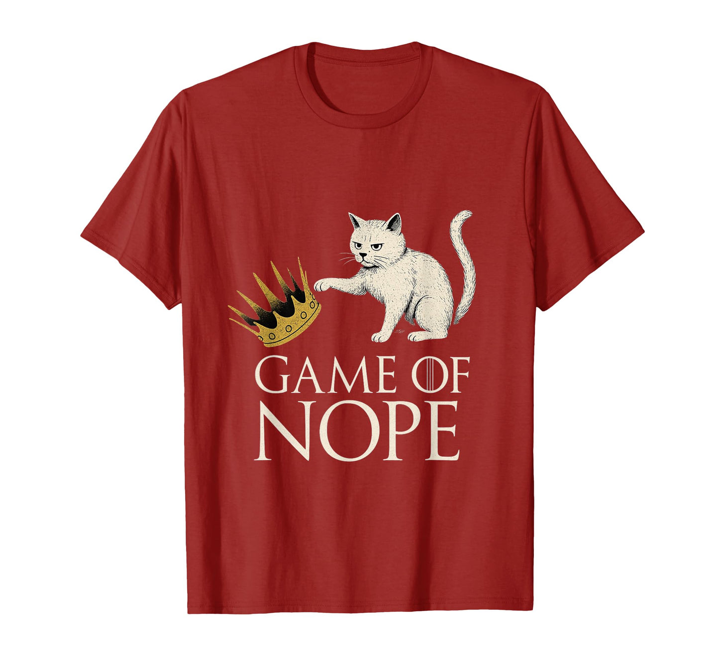No Kings in America Funny Black Cat Kicking Crown Gifts T-Shirt