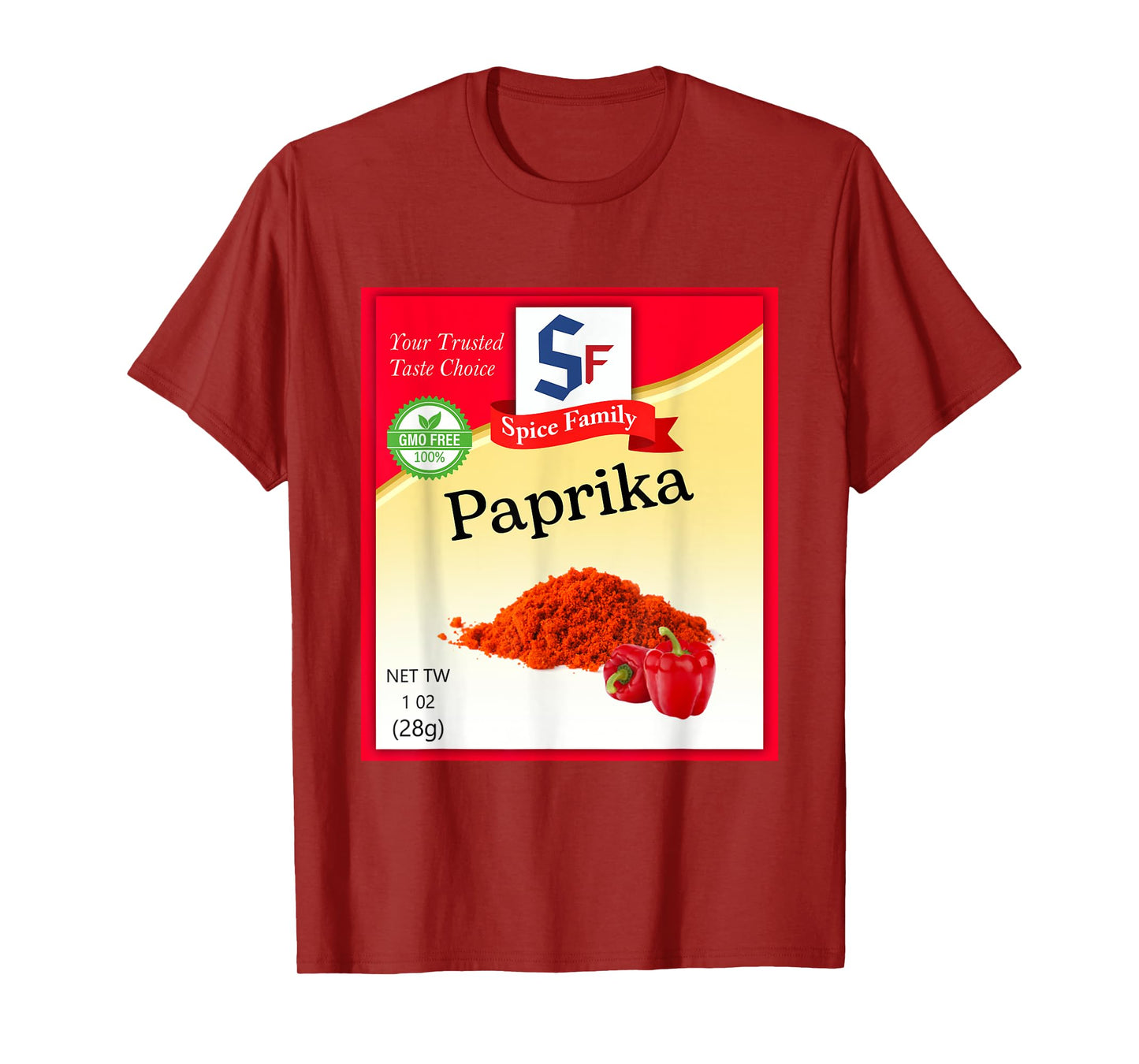 Paprika Condiment Costume Holiday Spice Group Costumes T-Shirt