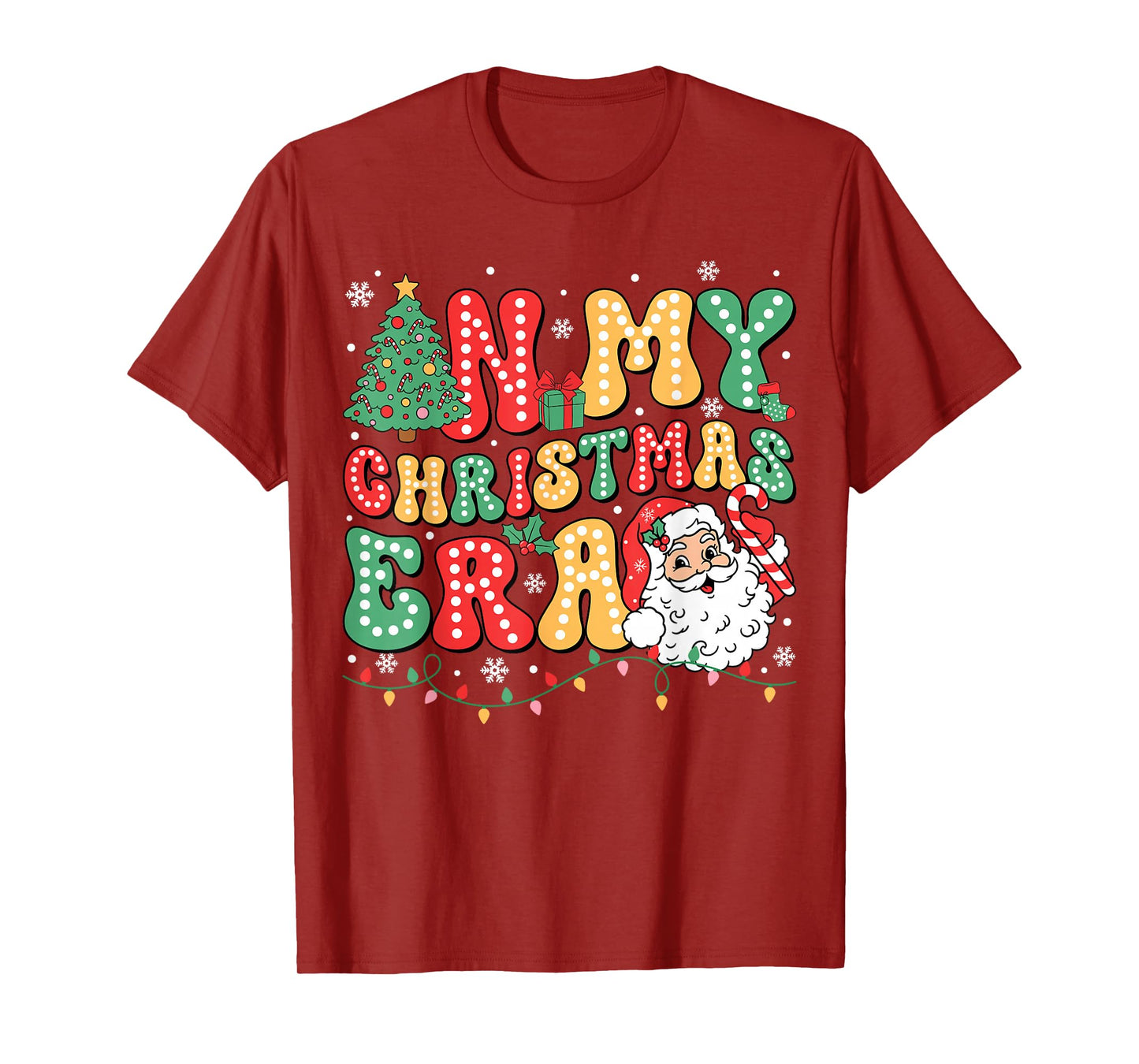 in My Christmas Era Santa Claus Xmas 2025 Matching Family T-Shirt