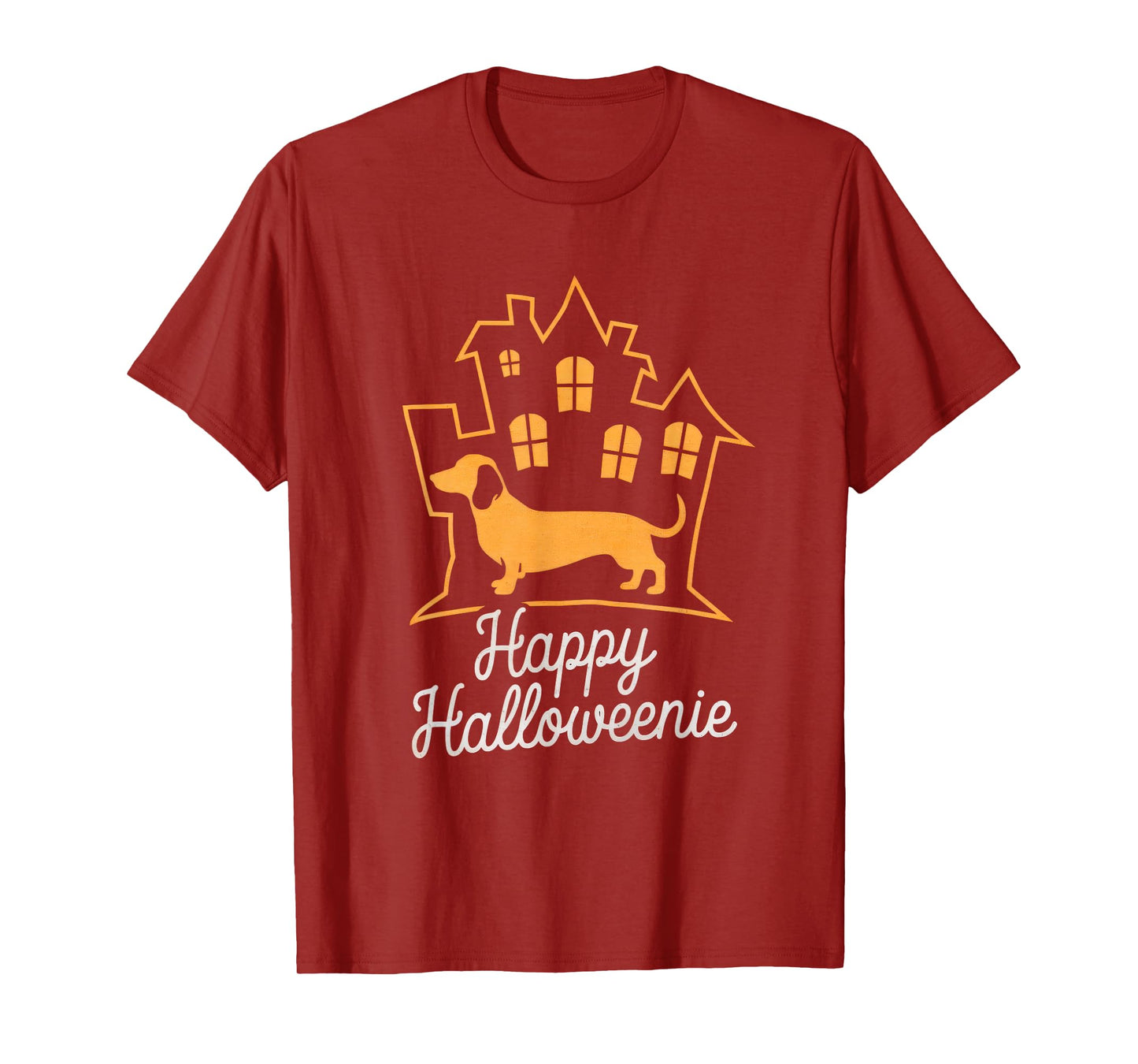 Happy Halloweenie Tshirt Women Men Wiener Monster Party T-Shirt
