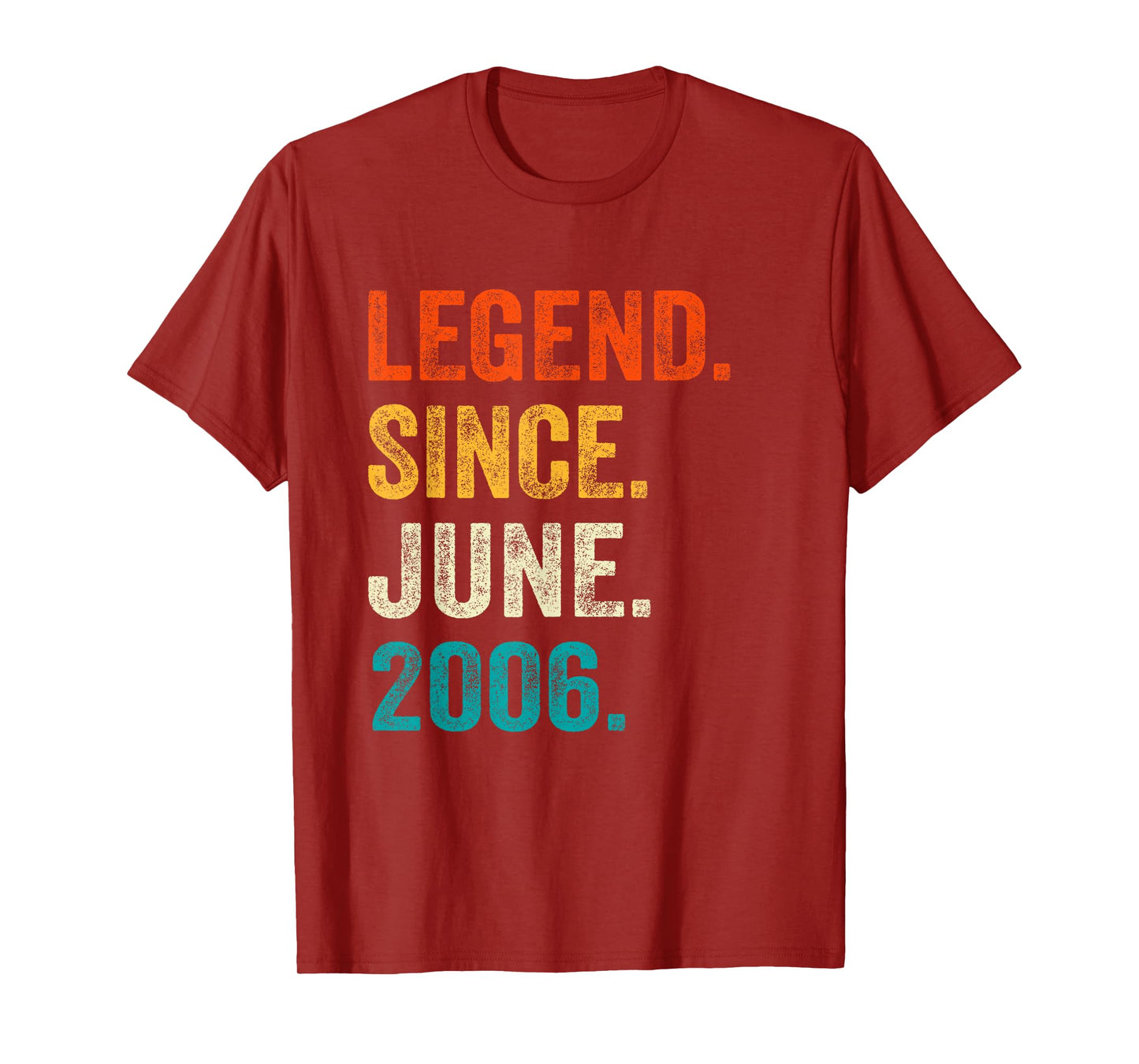Legend Since June 2006 19th Birthday Lover 19 Year Old T-Shirt