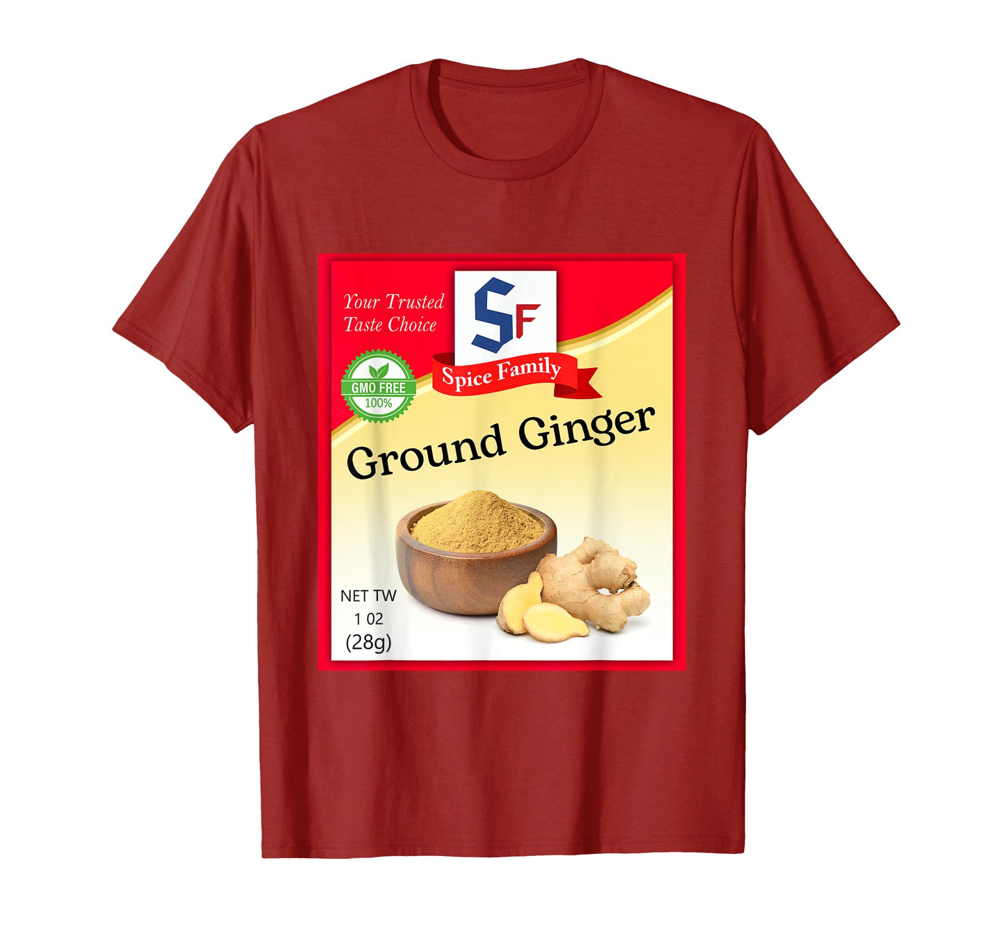 Ground Ginger Condiment Costume Holiday Spice Group Costumes T-Shirt