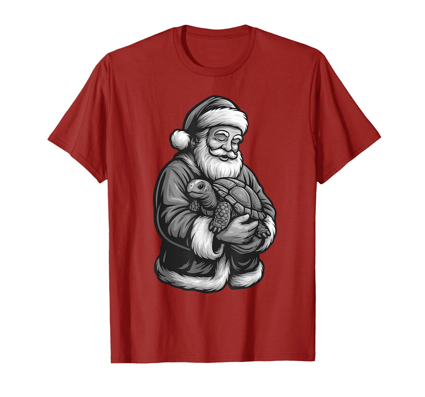 Tortoise Santa Claus Christmas Reptile Lover T-Shirt