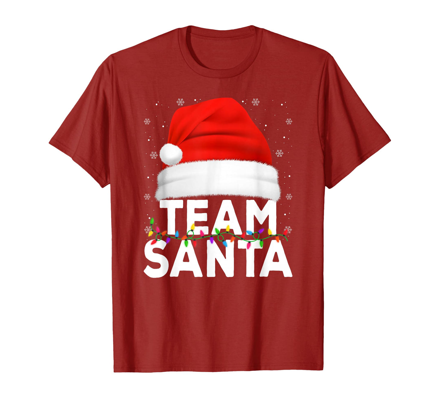Team Santa Christmas Squad Matching Family Pajamas Xmas T-Shirt