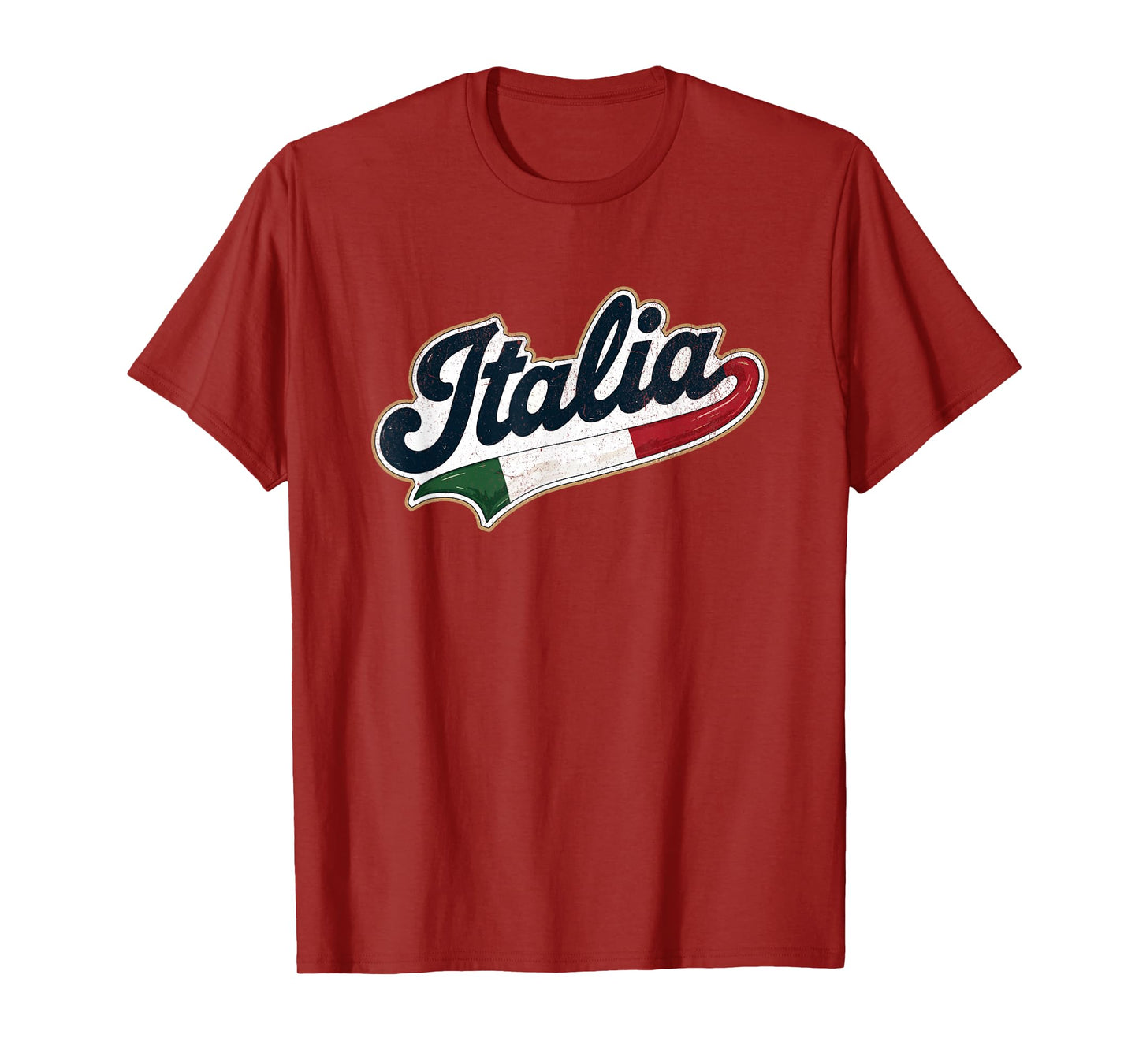 Italia Flag Italian Italy Italiano Family Heritage Souvenir T-Shirt