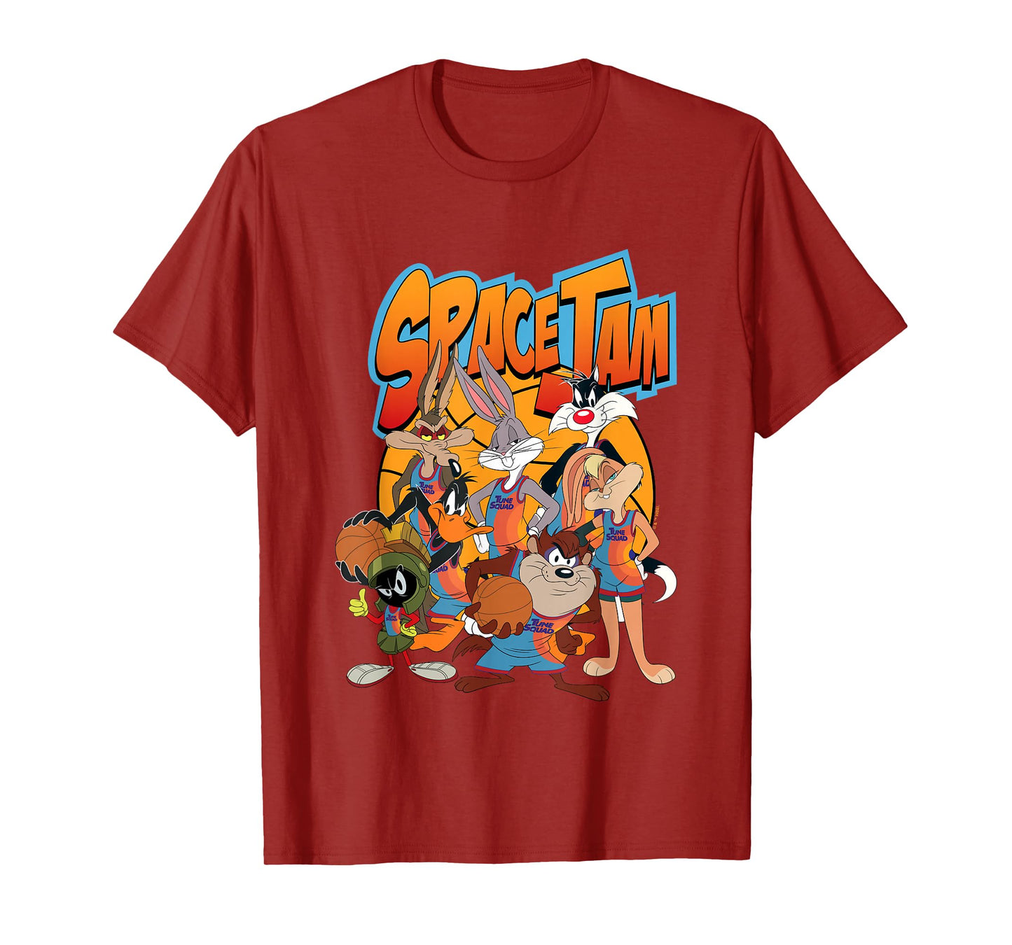 Space Jam: A New Legacy Tune Squad Retro Group Shot Logo T-Shirt