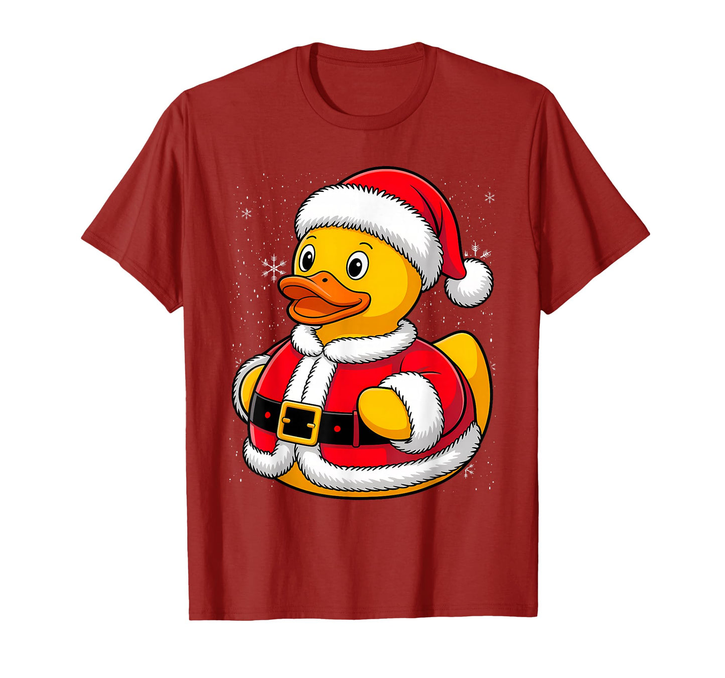 Rubber Duck Lover Christmas Santa Hat Funny Ducky T-Shirt