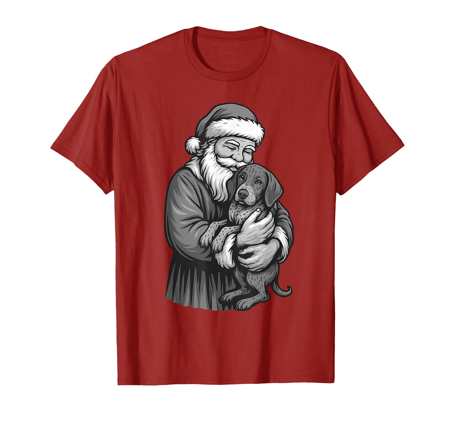 German Shorthaired Pointer Santa Claus Christmas Dog Lover T-Shirt