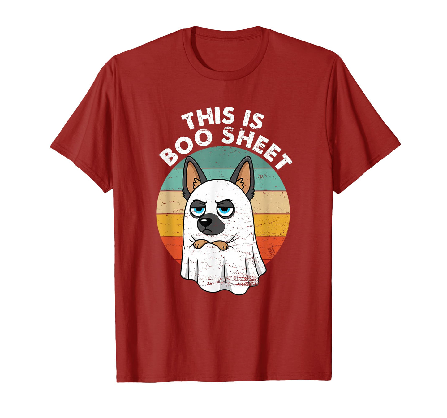 This is Boo Sheet German Shepherd Dog Retro Funny Dog T-Shirt