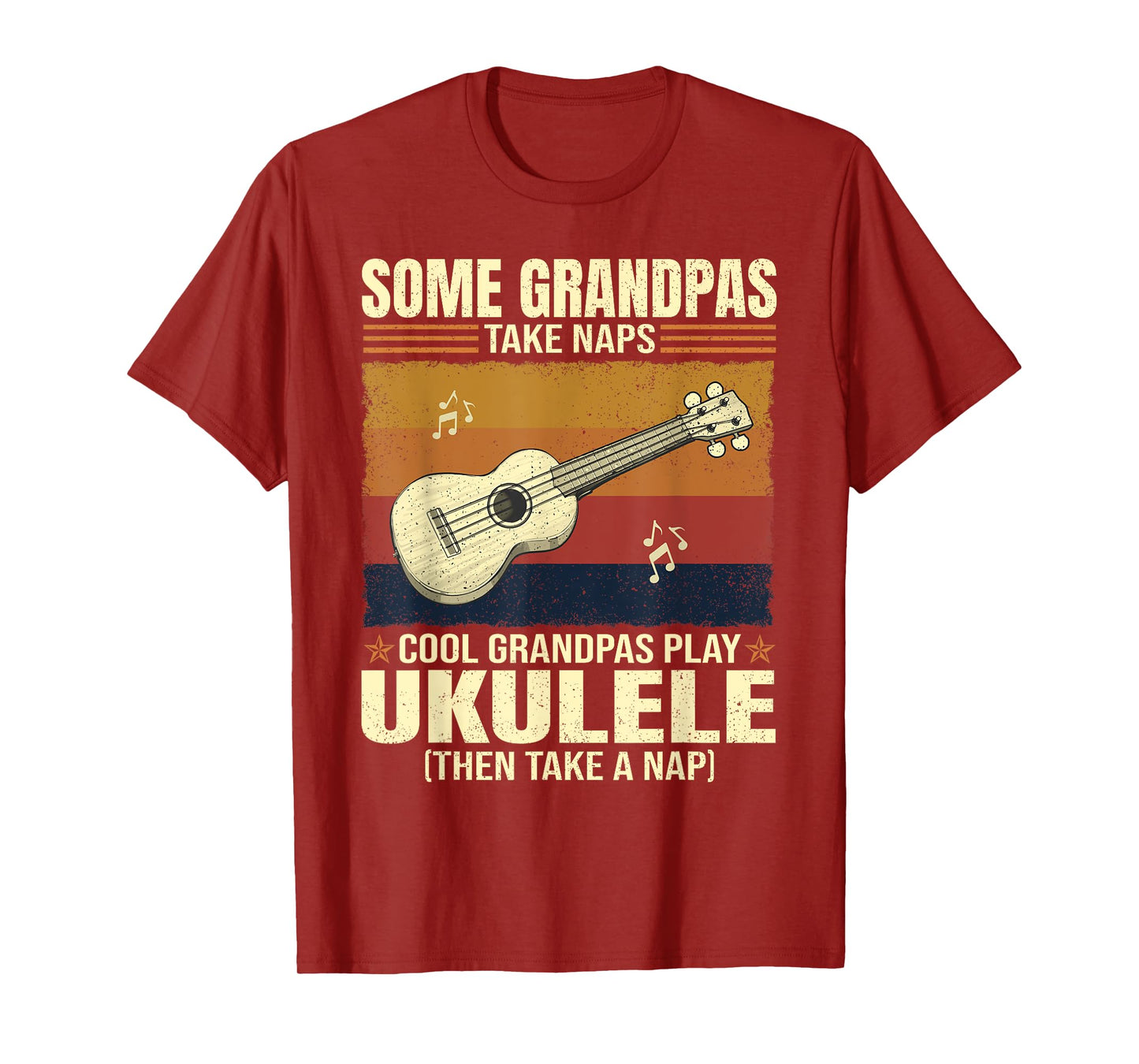 Some Grandpas Take Naps Cool Grandpas Play Ukulele T-Shirt