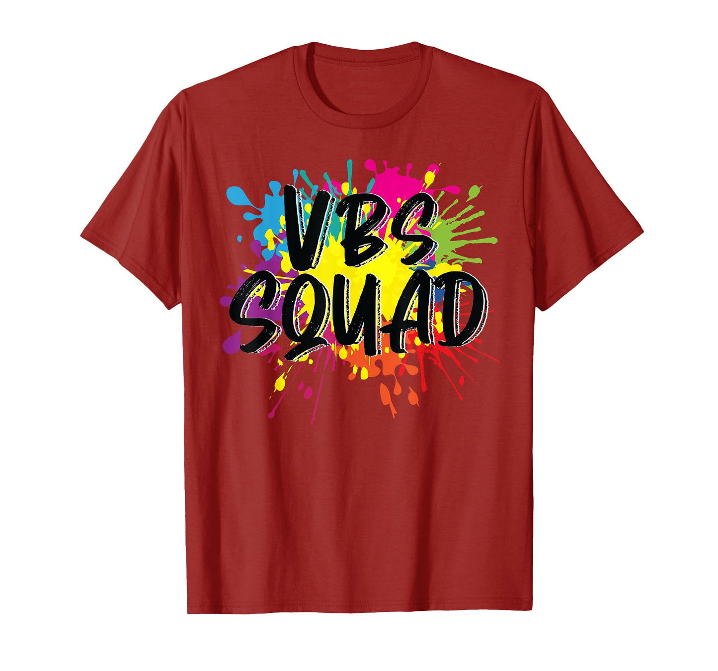 VBS Squad Vacation Bible School I Love Paint Splatter Team T-Shirt