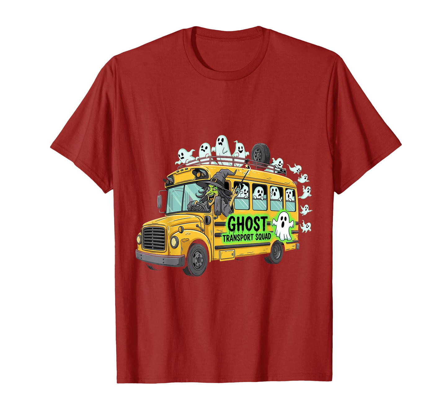 Ghost Transport Squad Bus Schools T-Shirt
