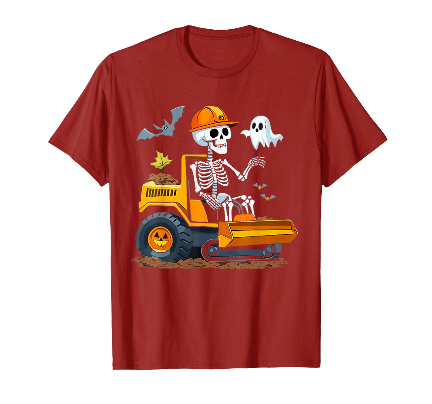 Spooky Construction Trucks Halloween Toddler Boys T-Shirt
