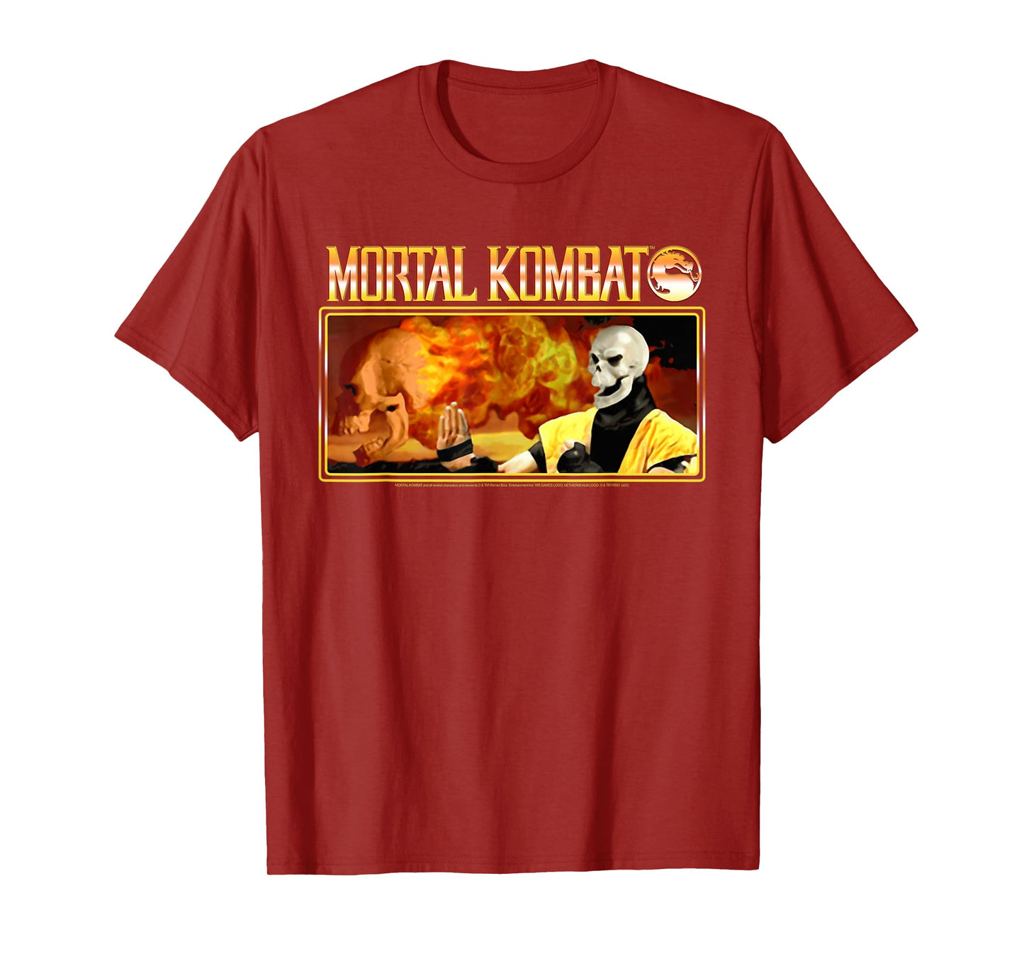 Mortal Kombat Inferno Scorpion Retro 90's Video Game T-Shirt