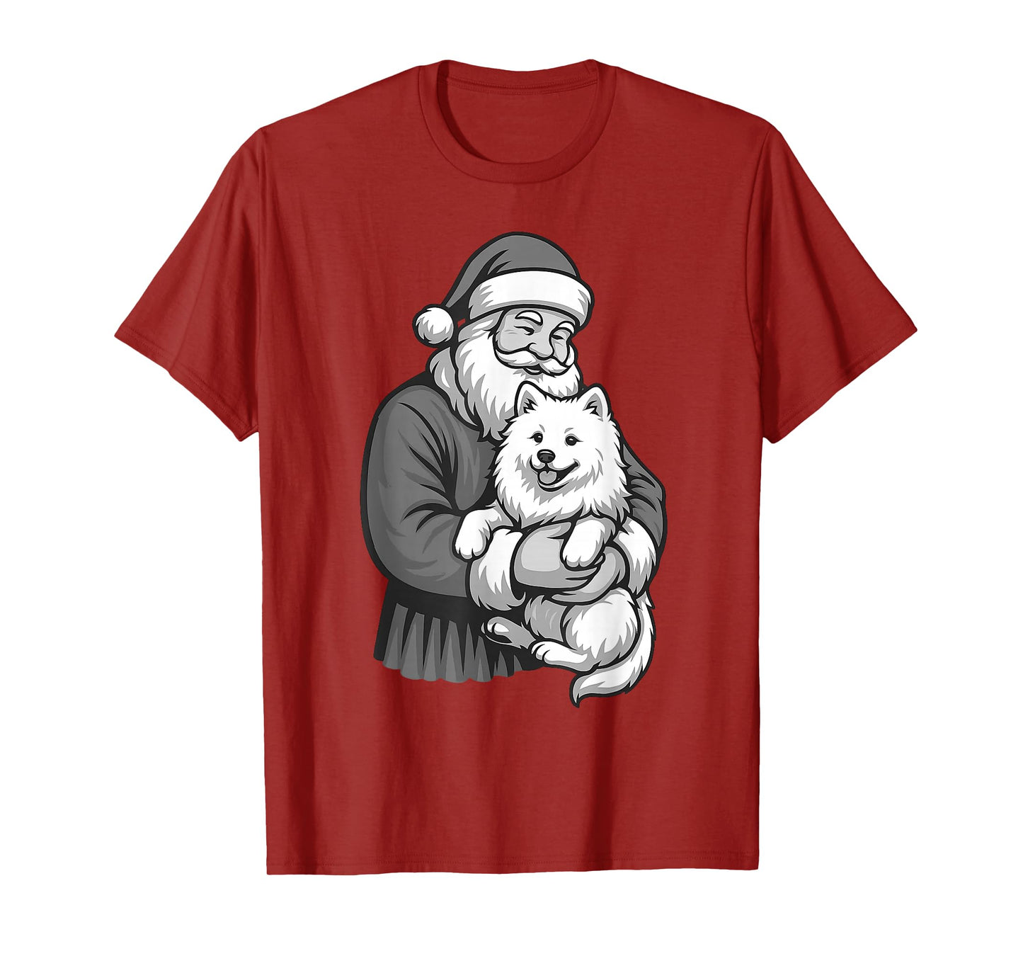 Samoyed Santa Claus Christmas Dog Lover T-Shirt