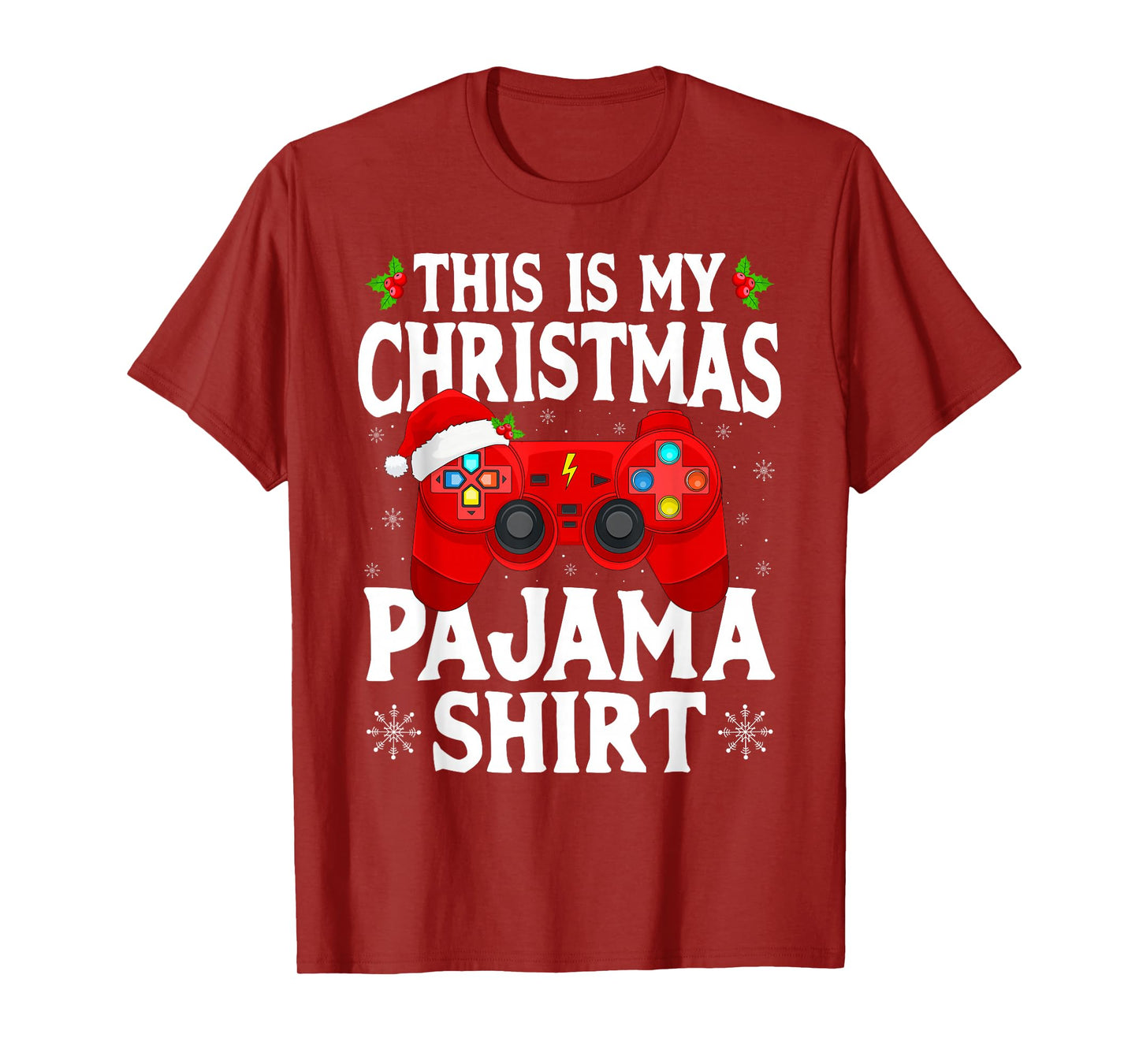 This is My Christmas Pajamas Video Game Gamer Boys Gaming T-Shirt