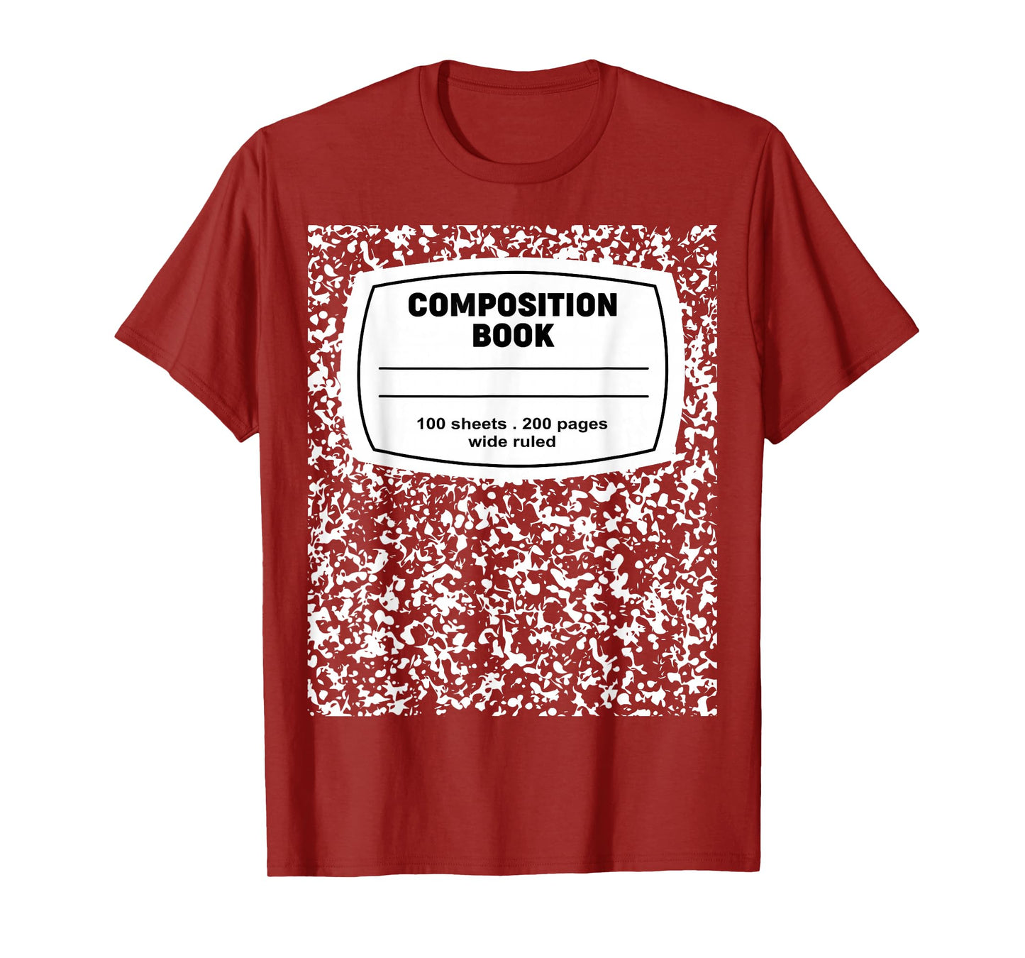 Composition Notebook Halloween Costume Teacher Student T-Shirt