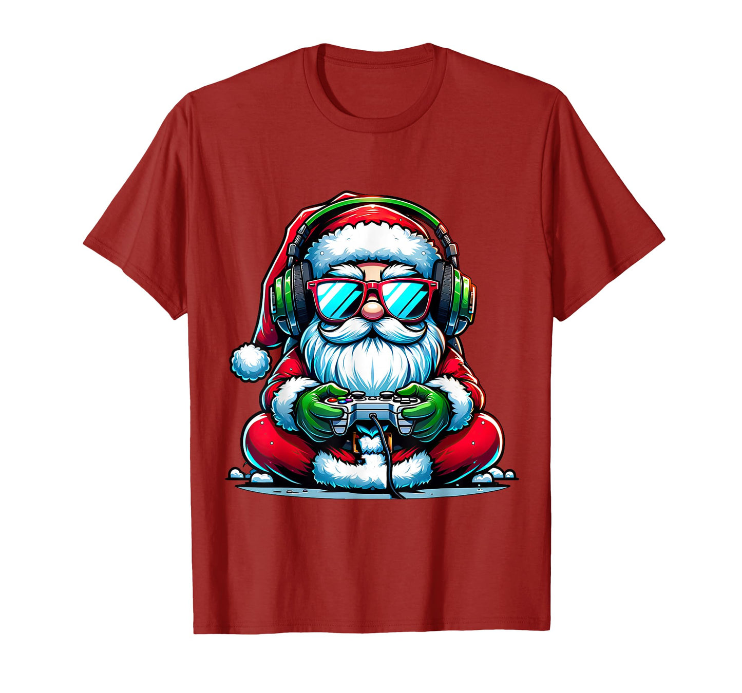 Christmas Gamer Boys Video Game Santa Xmas T-Shirt