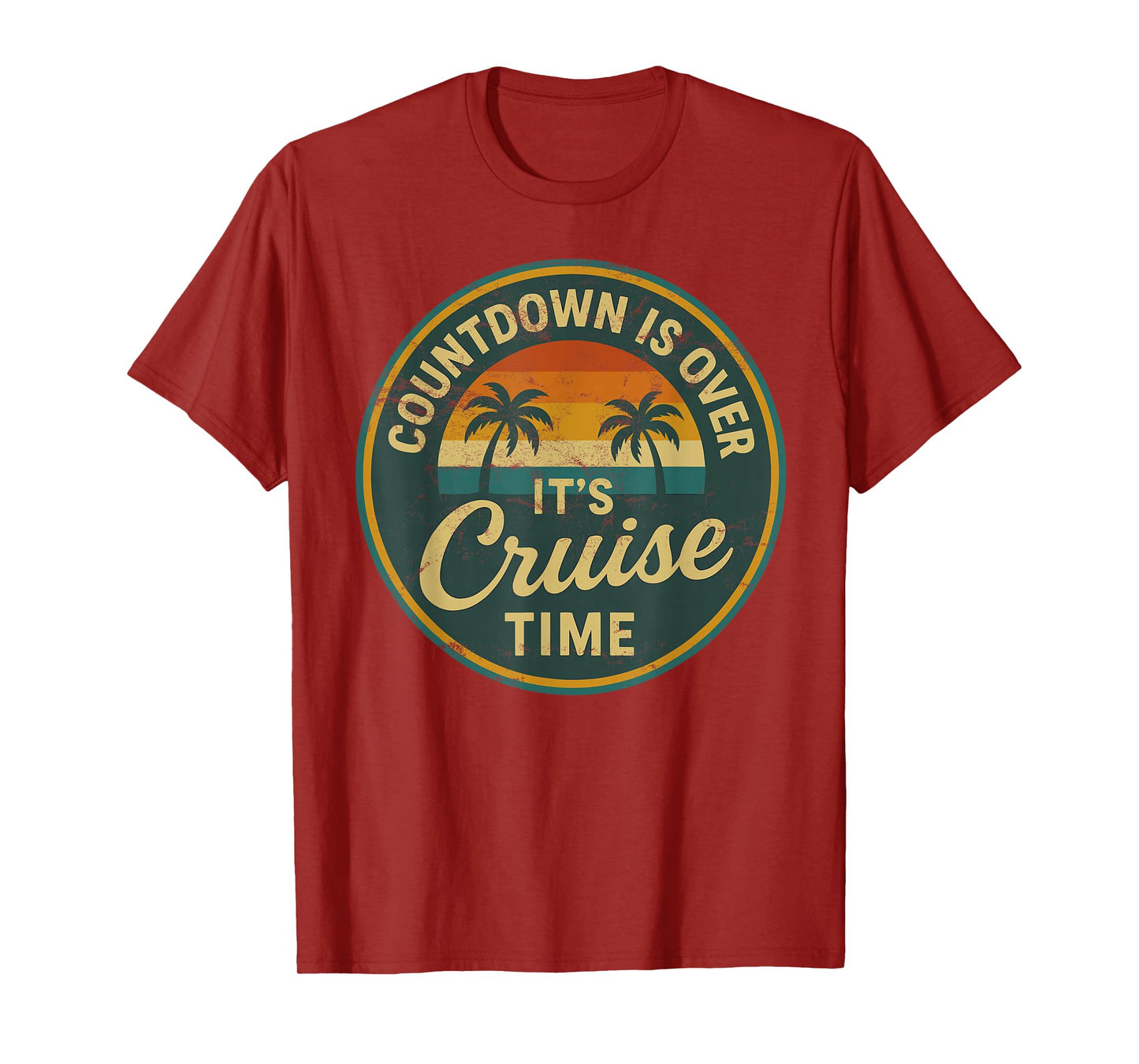 Countdown Is Over It’s Cruise Time Retro T-Shirt