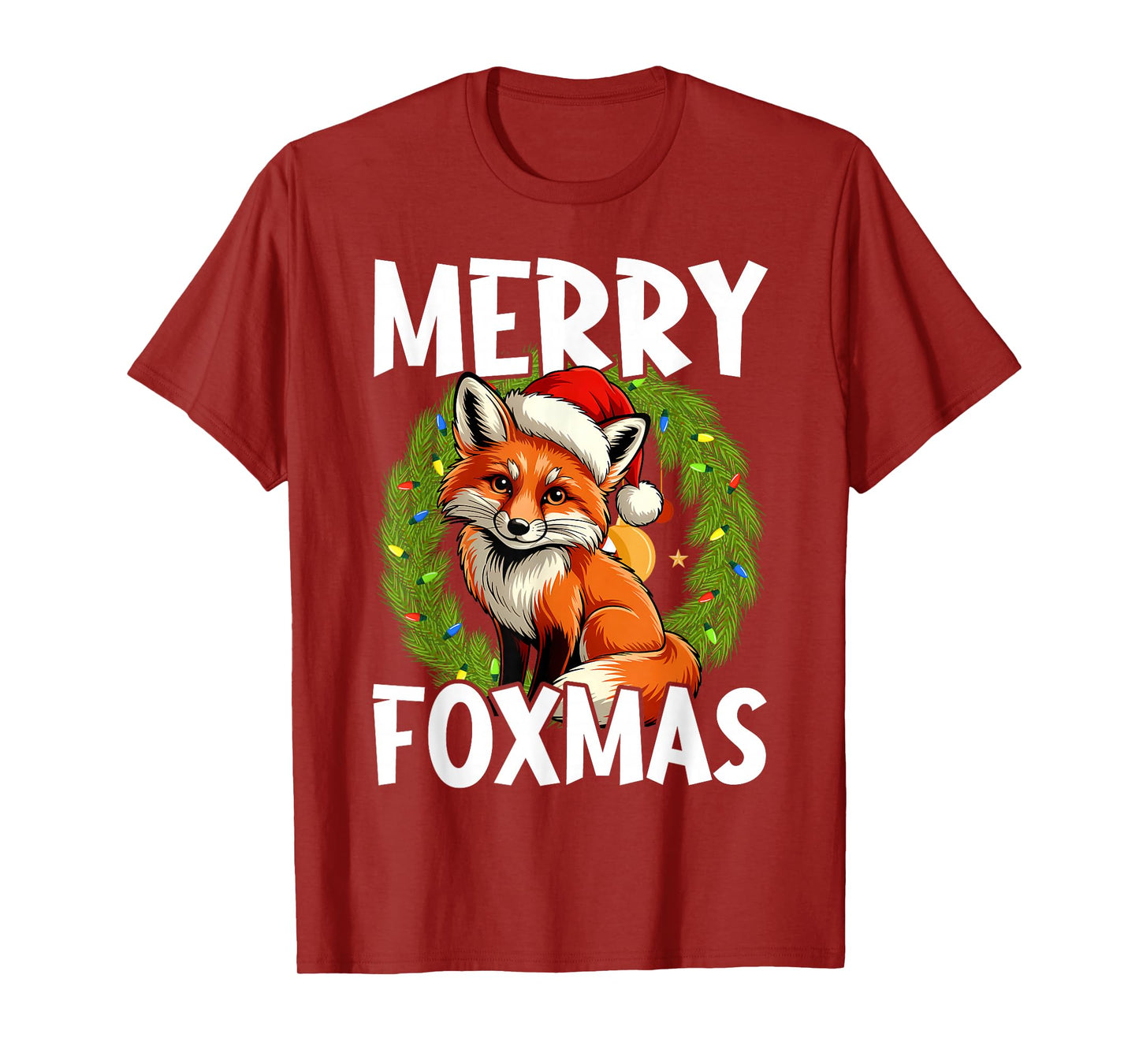 Cute Santa Fox Xmas Merry Foxmas T-Shirt