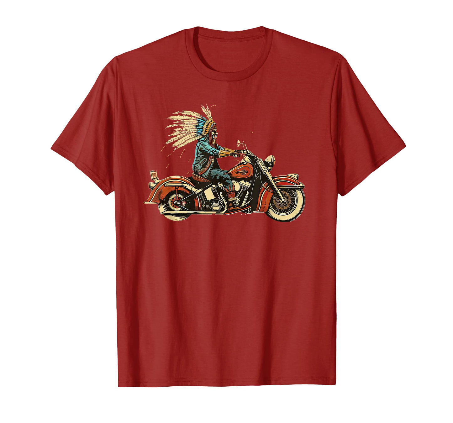 Native American Motorcycle Indian Bikers old classic bikes T-Shirt