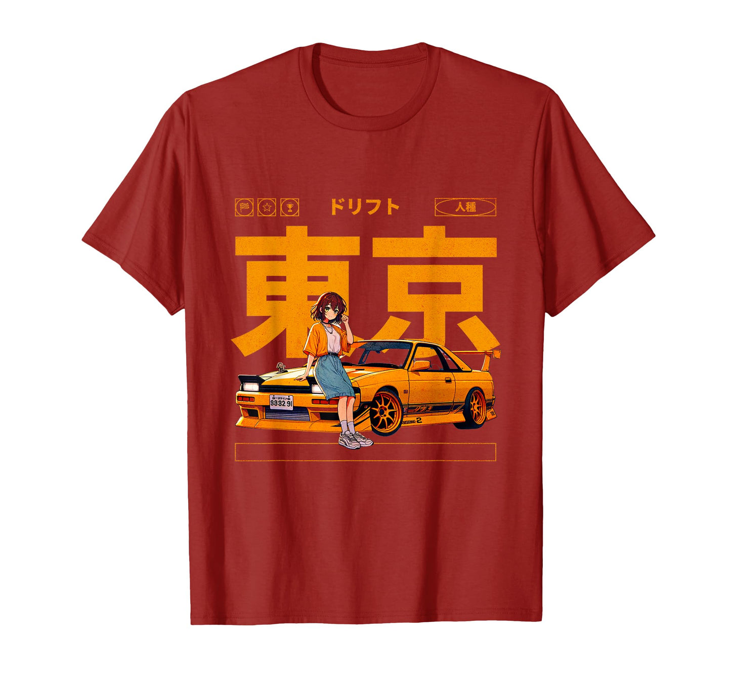 JDM Tokyo Japan Drift Race Car Tuning Retro Vintage Graphic T-Shirt