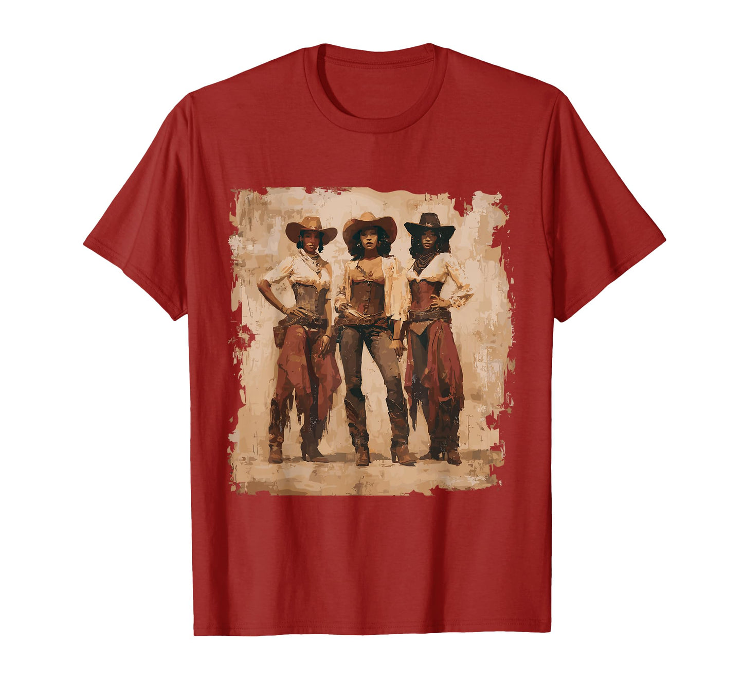 Vintage Black African American Cowgirl Western Country Rodeo T-Shirt