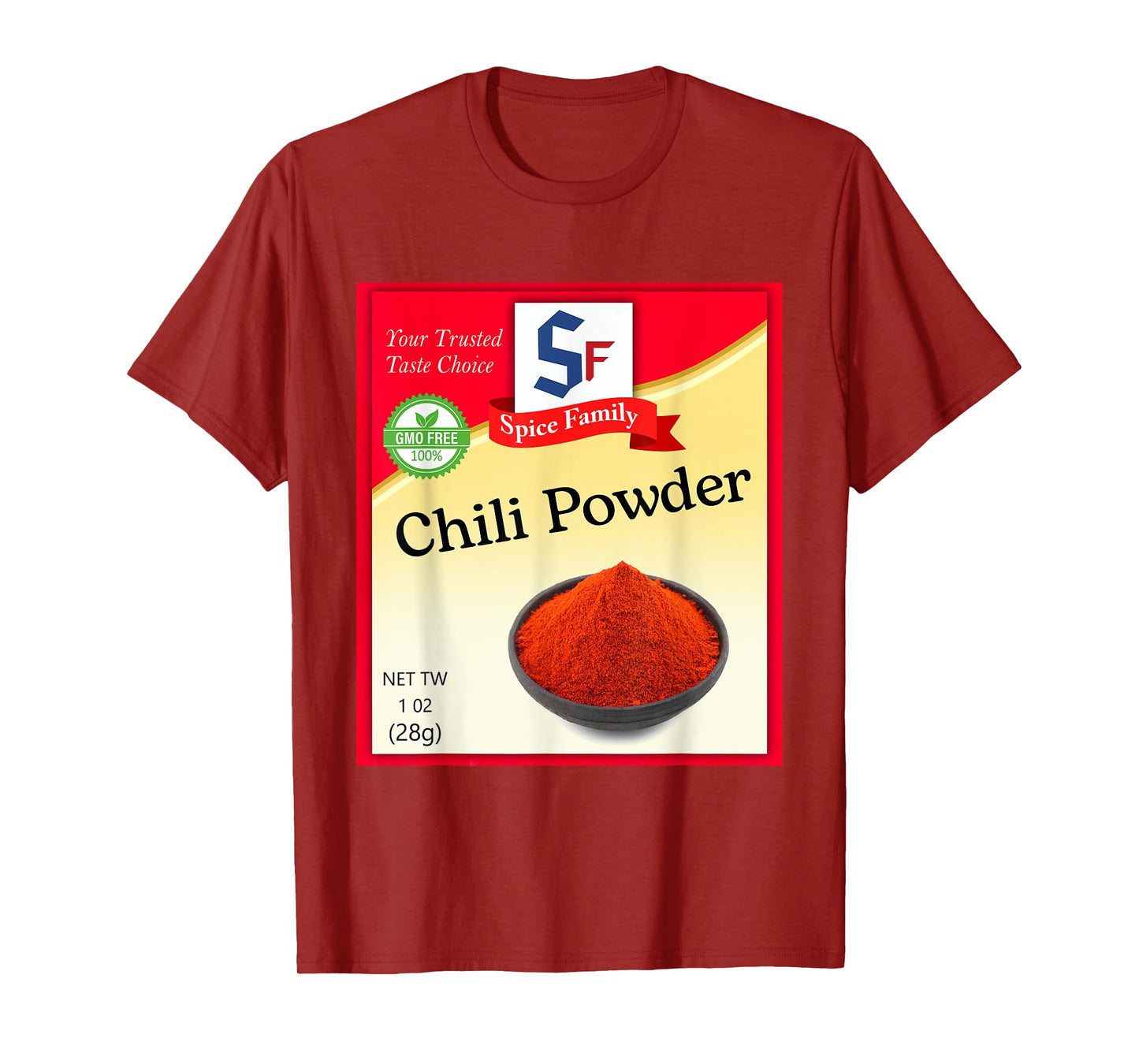 Chili Powder Condiment Costume Holiday Spice Costumes T-Shirt