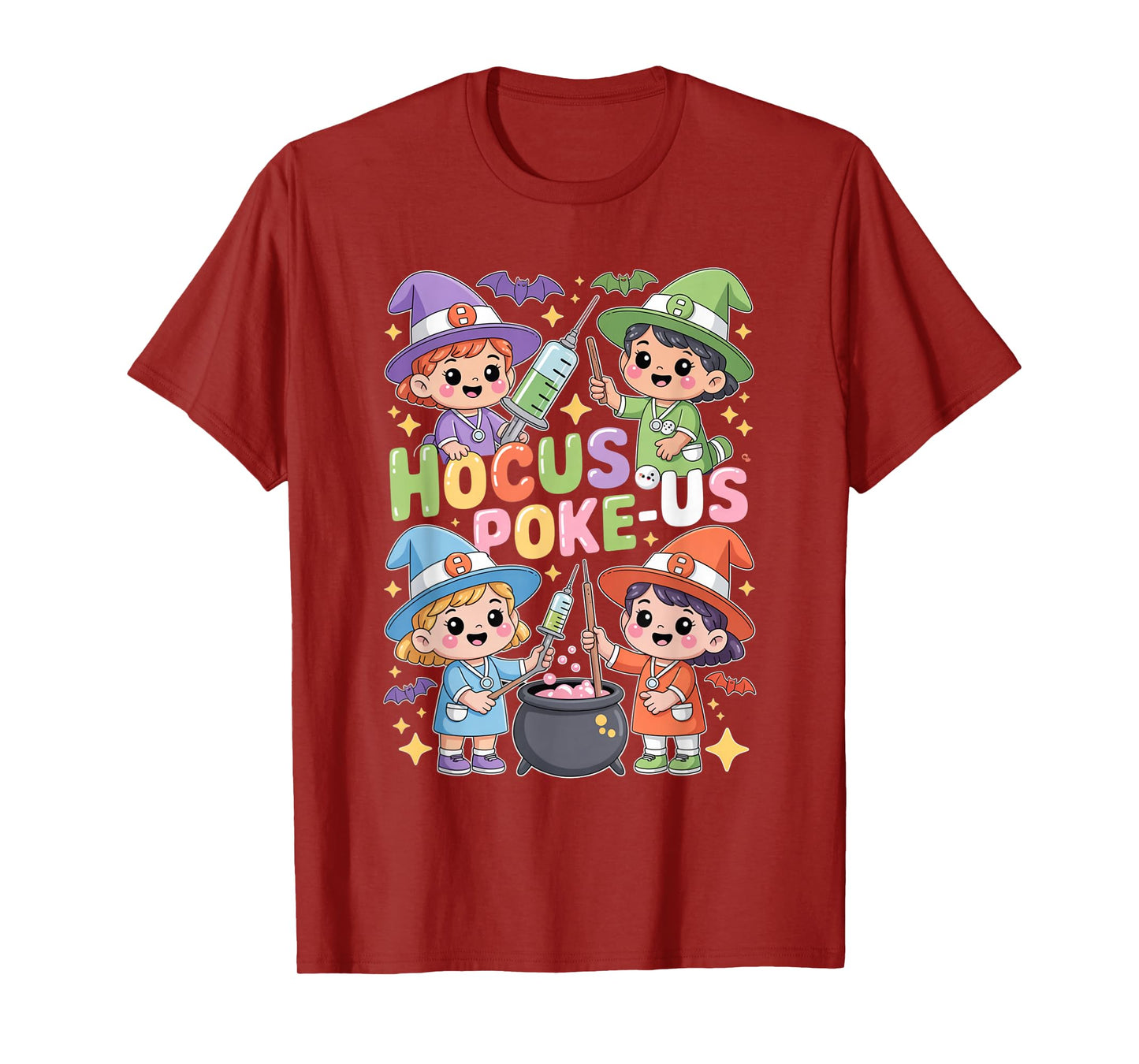 Hocus Poke-Us Nurse Witch Halloween Costume Humor T-Shirt