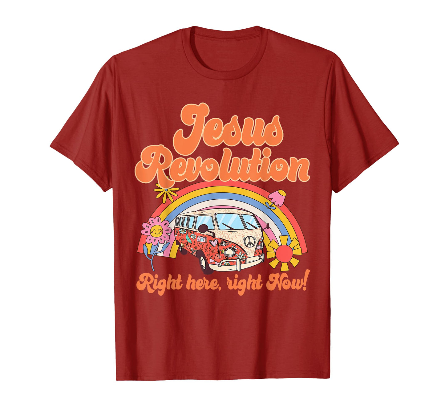Jesus Revolution Right Here, Right Now! Revival Movement T-Shirt