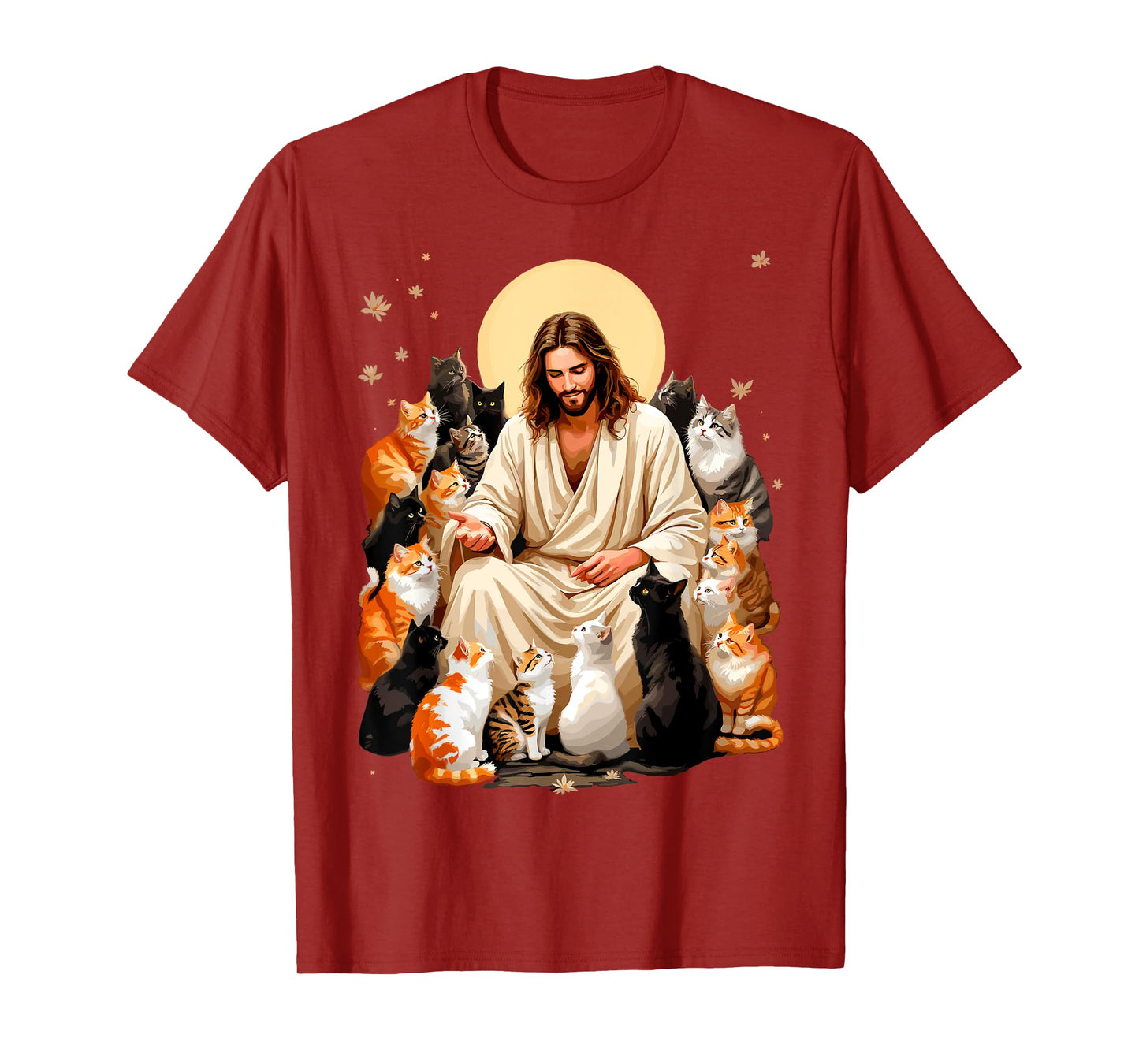 Cats & Jesus Christ Tee Kitty Lover Bible Reader Christian T-Shirt