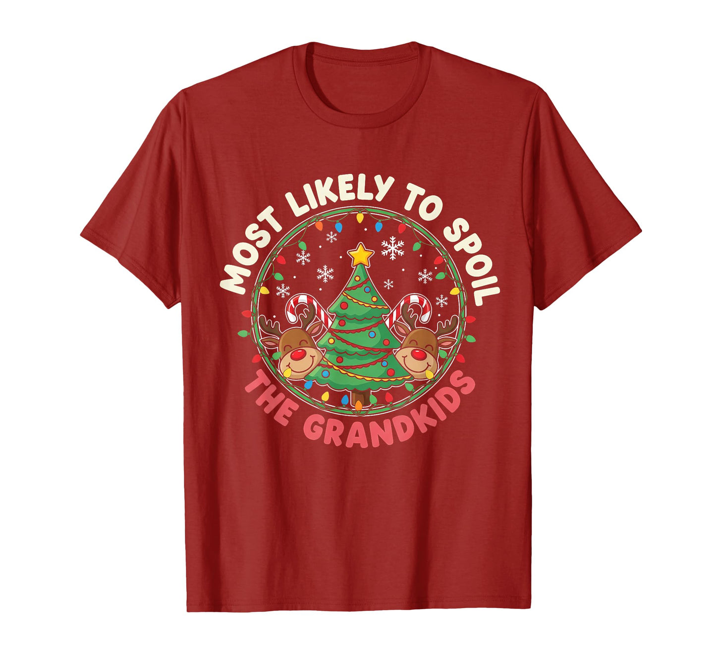 Most Likely to Spoil The Grandkids Christmas Party Men Women T-Shirt