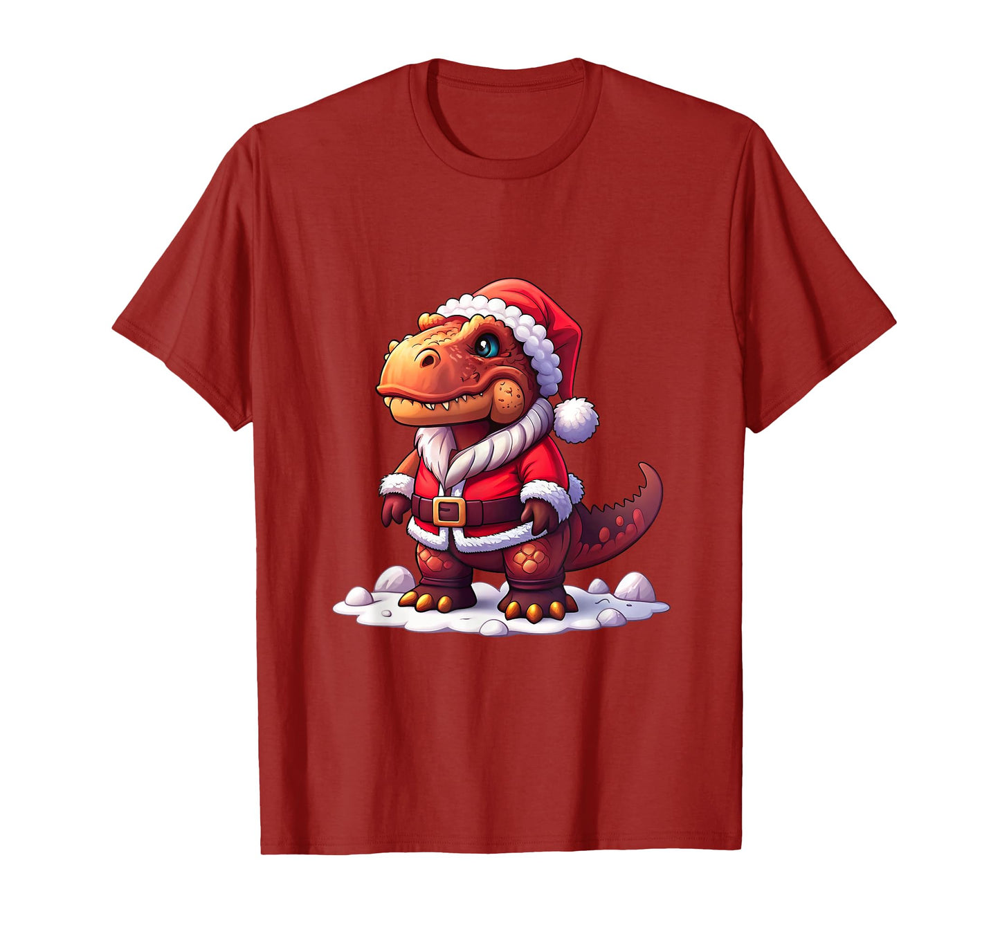 Santa-Saurus Rex – Festive Christmas Dinosaur T-Shirt
