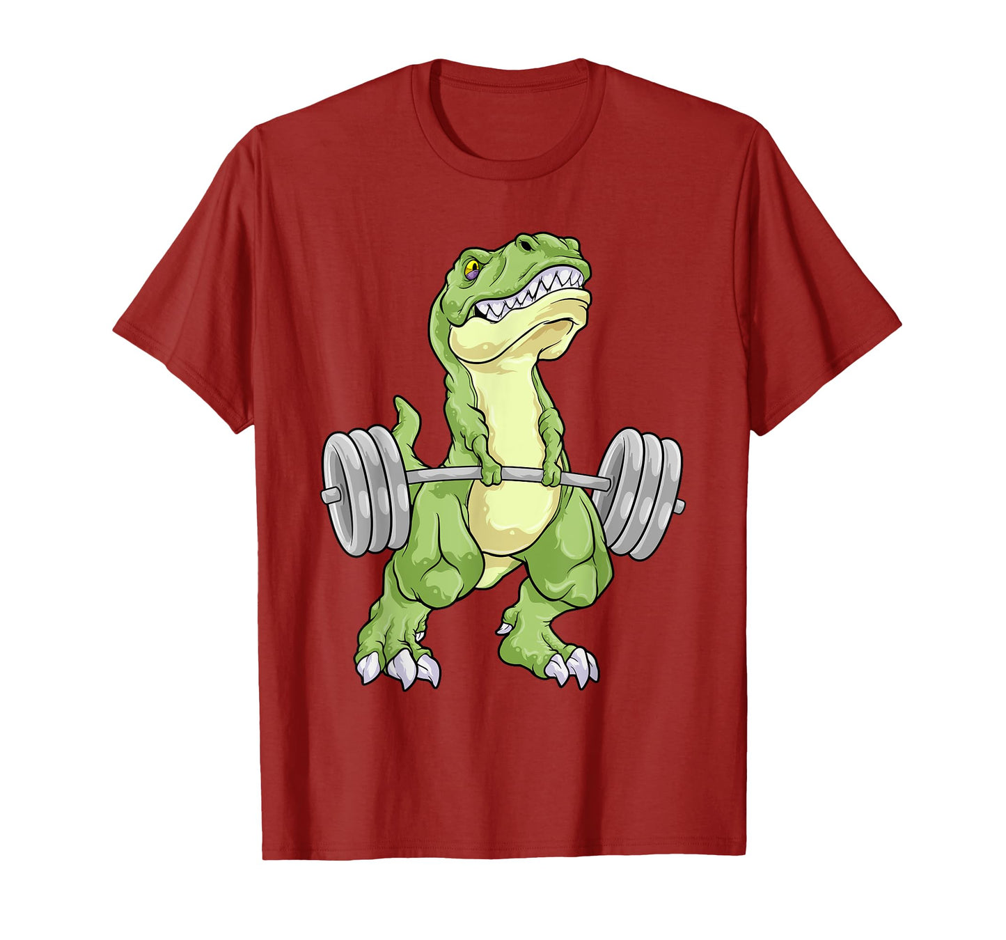 Dinosaur Gym Weightlifting T-Rex Fitness Workout Deadlift T-Shirt