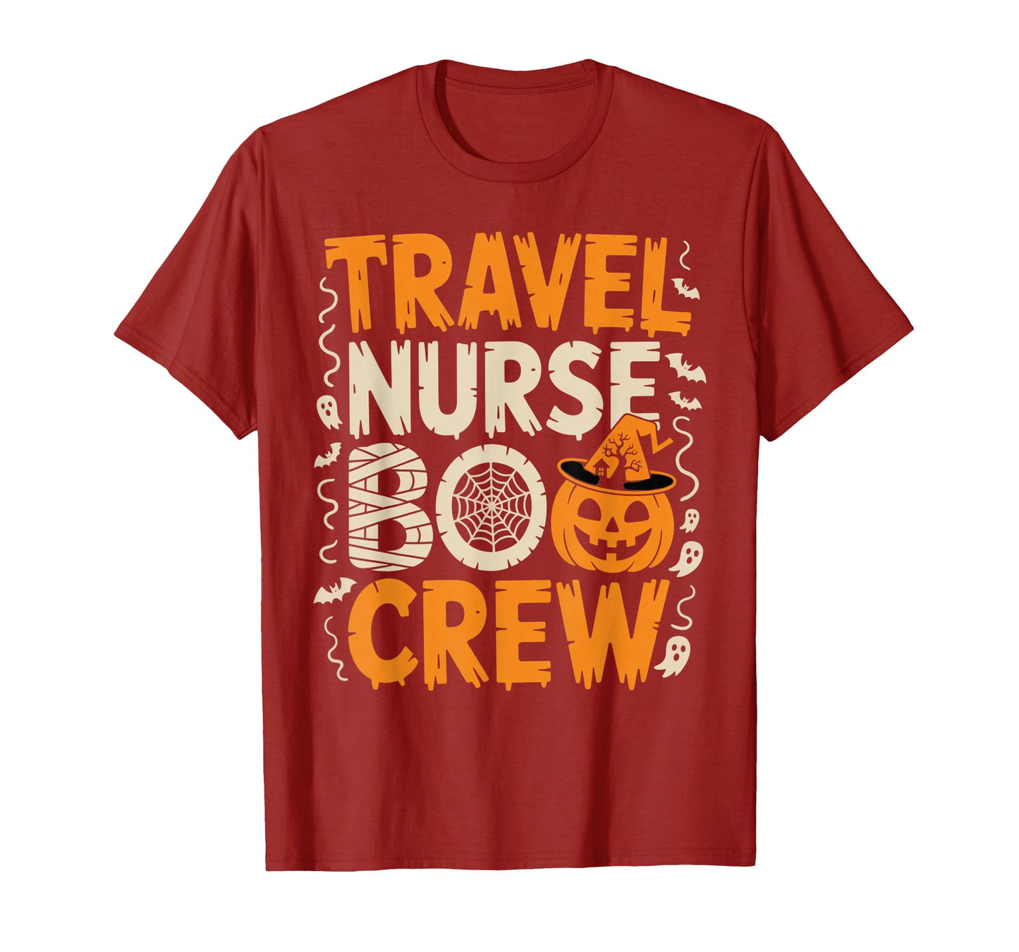 Travel Nurse Boo Crew Spooky Halloween Outfit T-Shirt