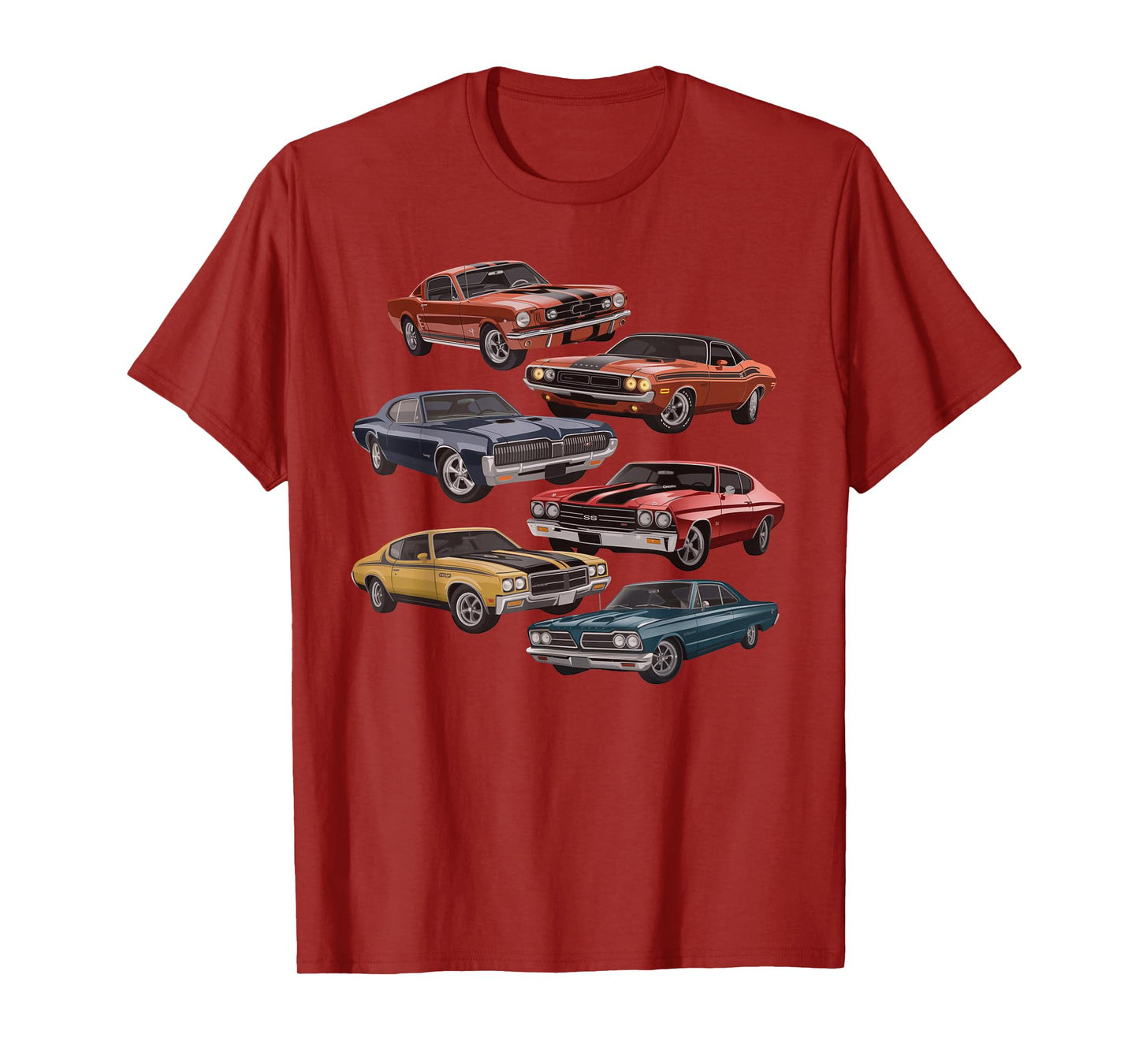 Vintage Muscle Car Artwork for Car Show Enthusiasts T-Shirt
