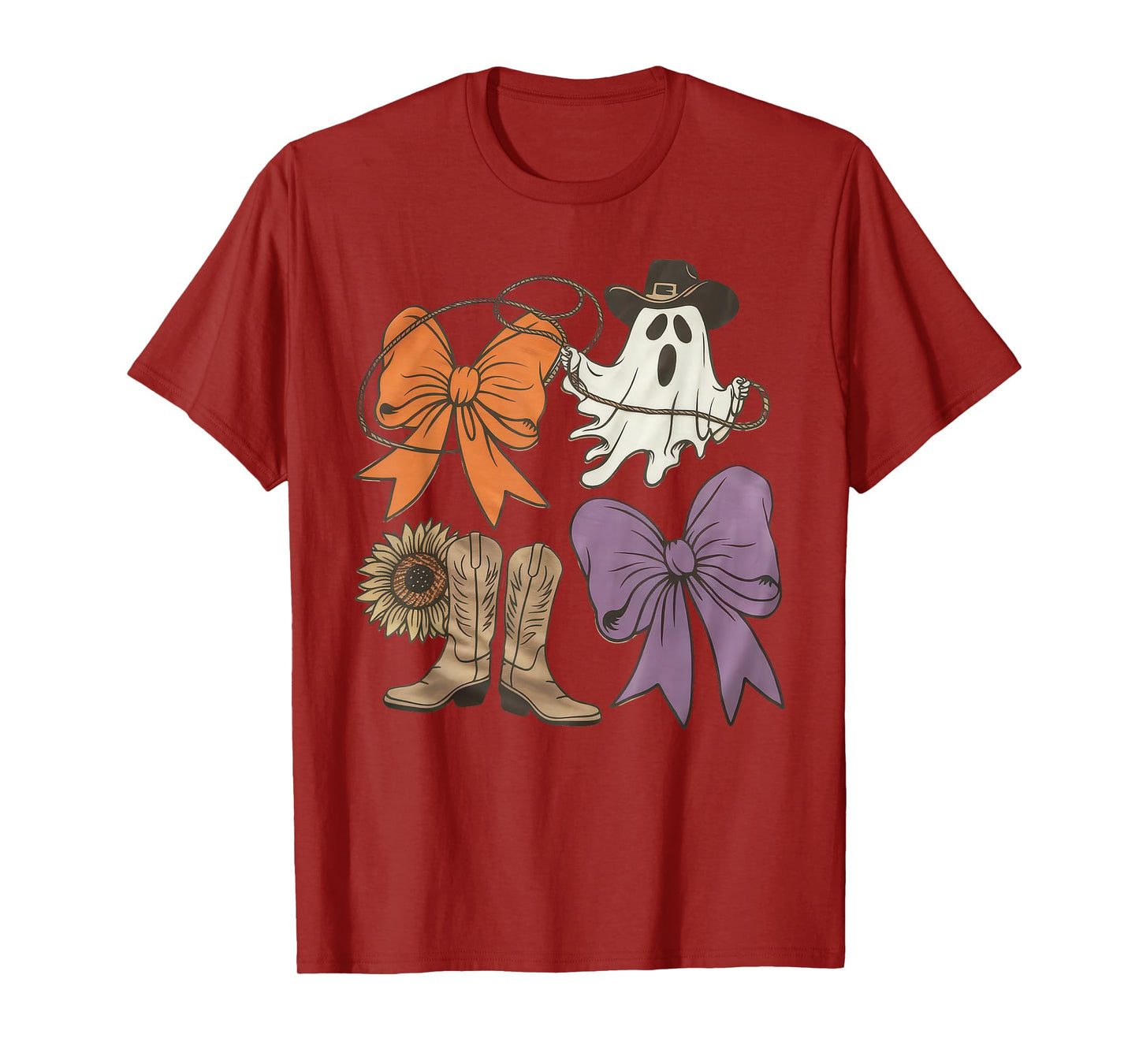 Halloween Tshirt Women Men Skeleton Witch Monster Party T-Shirt