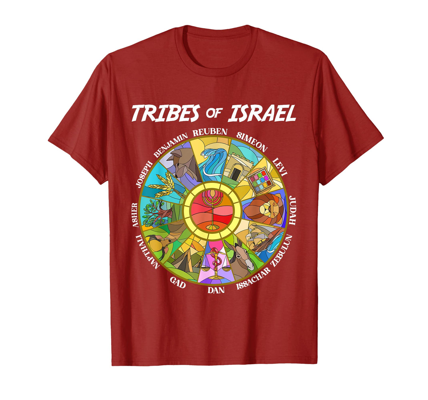 Tribes Of Israel Nation Hebrew Twelve Sons Jewish Judah T-Shirt