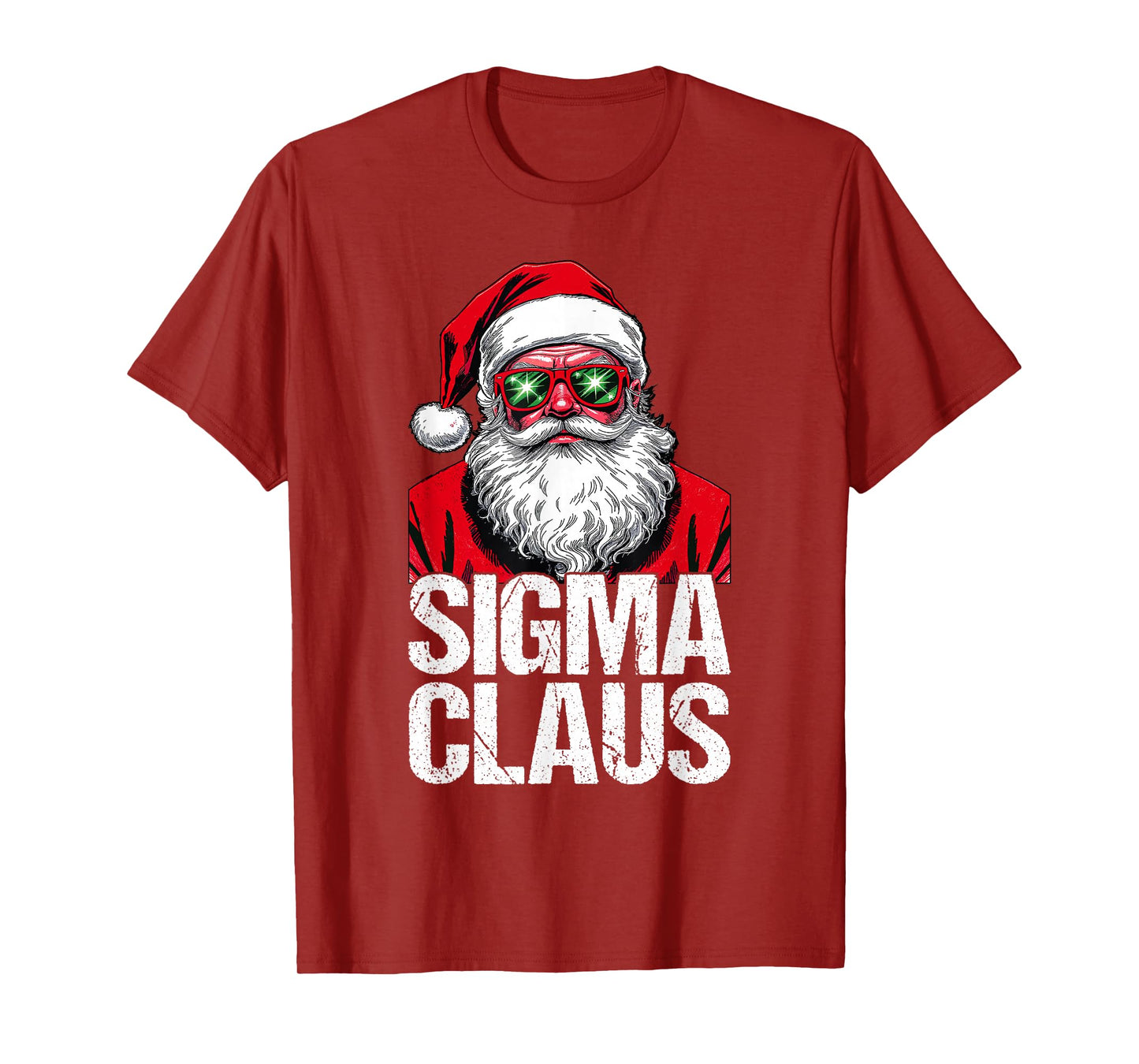 Sigma Claus Santa Funny Christmas Rizz Male for Boys T-Shirt