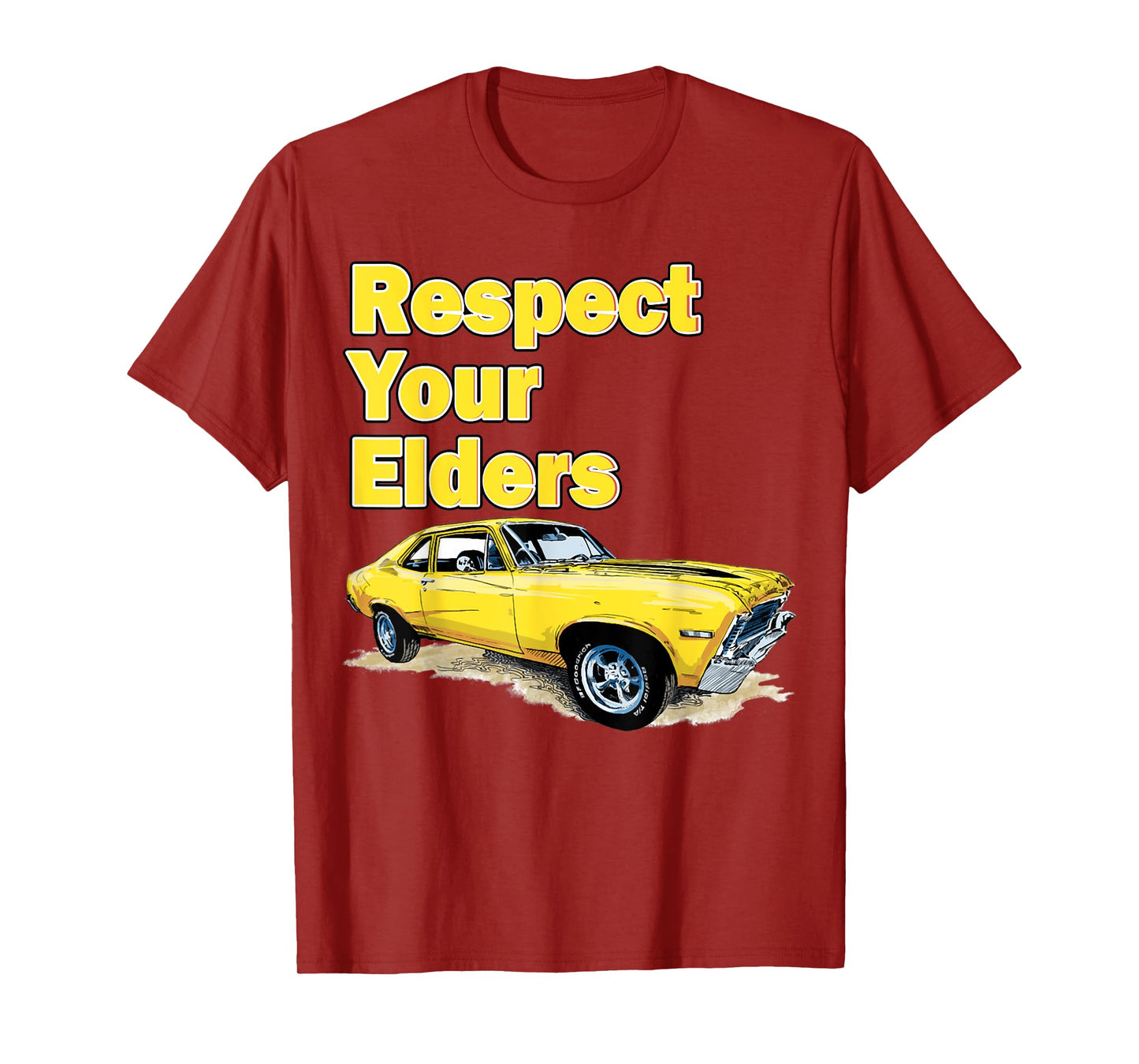 1972 72 Chevys Nova 2 Classic Car Old School Muscle Car T-Shirt