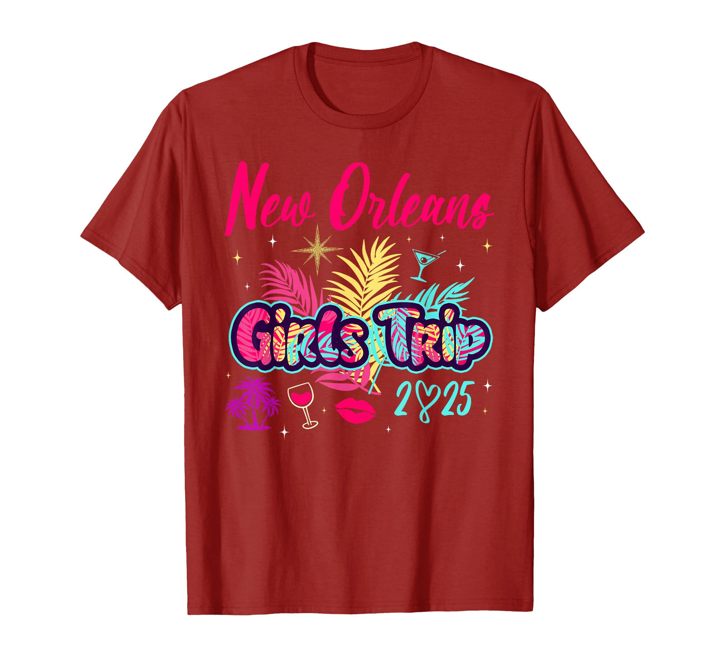 New Orleans Girls Trip 2025 Bachelor Besties Birthday Party T-Shirt